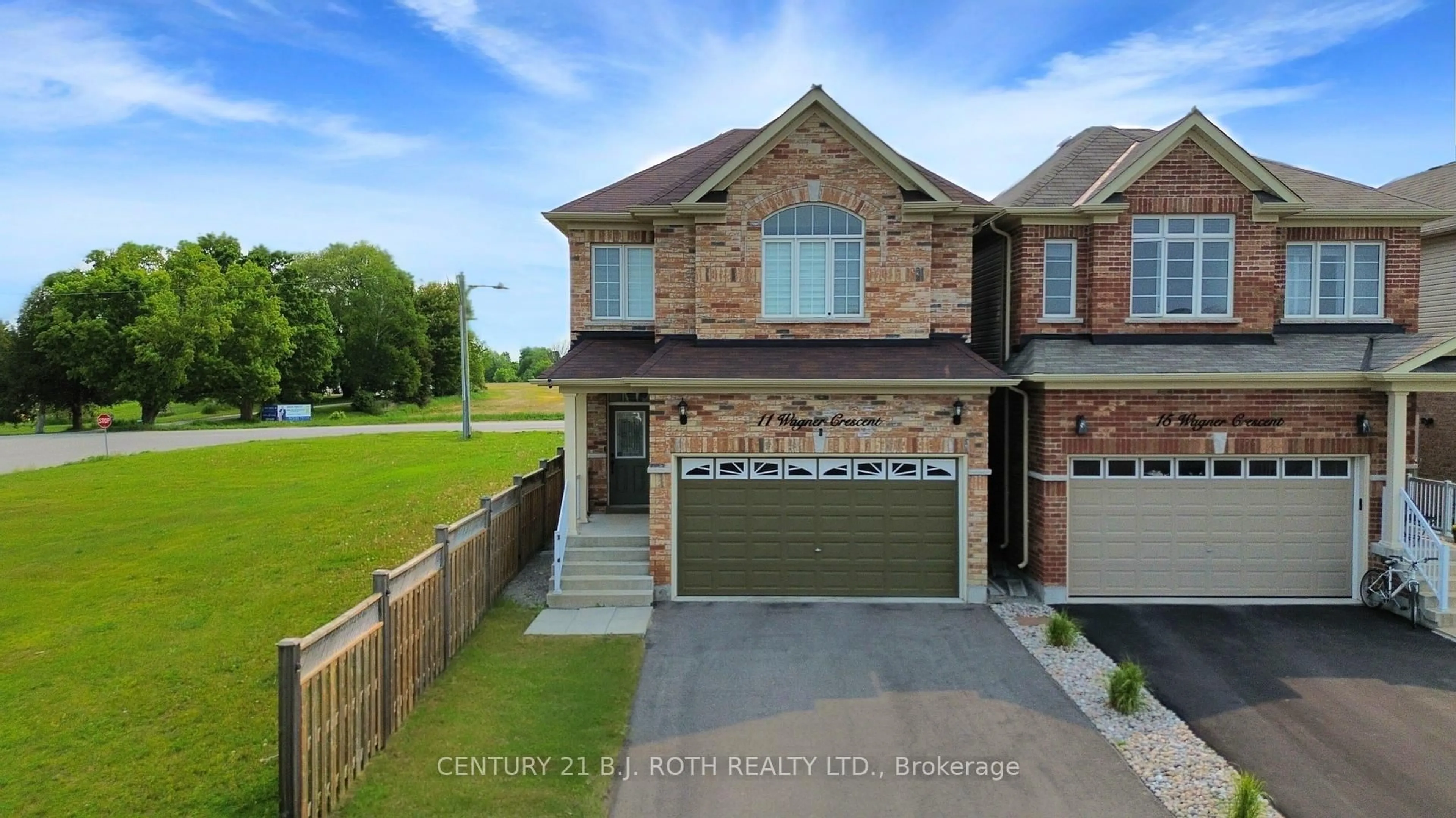 Home with brick exterior material, street for 11 WAGNER Cres, Essa Ontario L0M 1B6