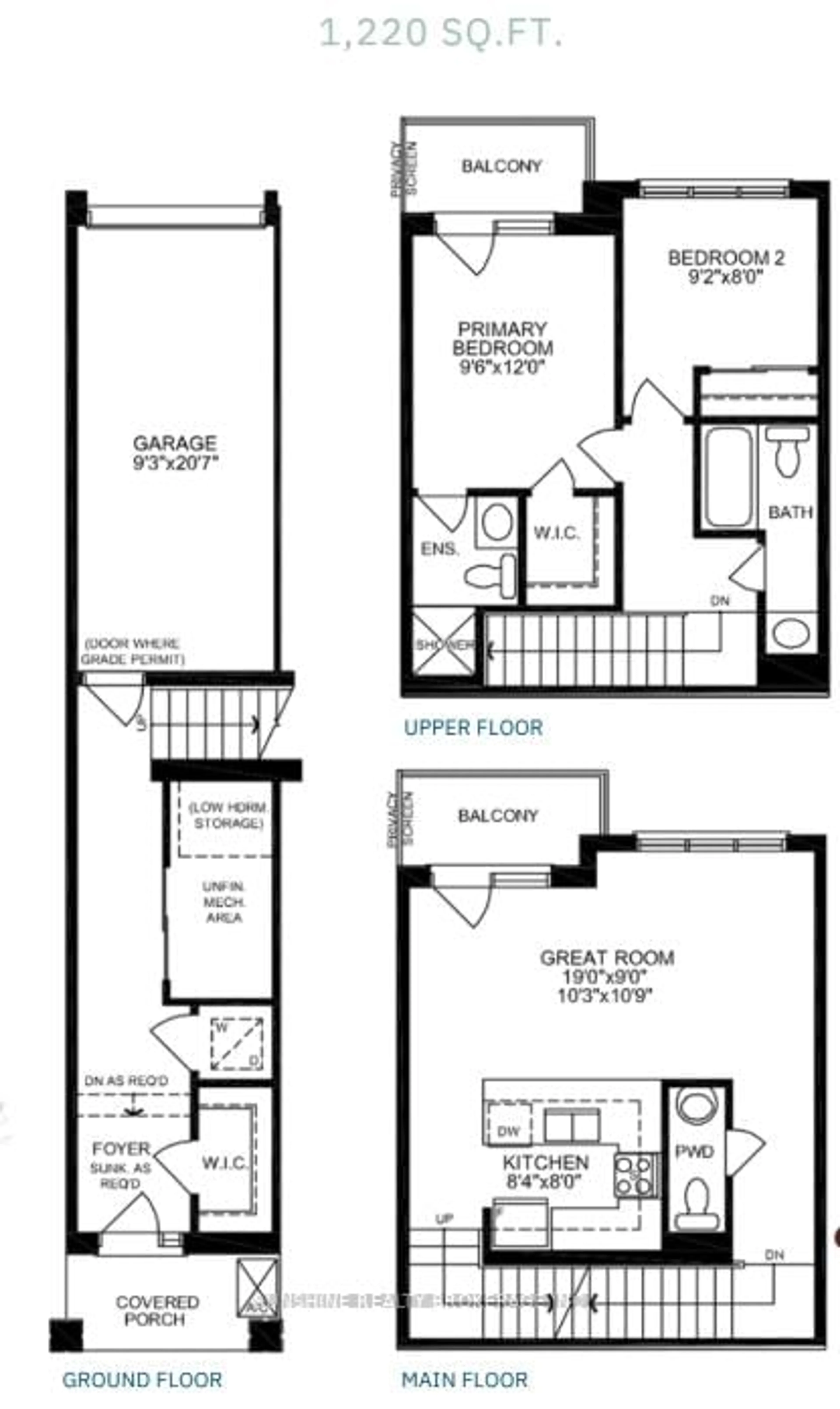 Floor plan for 94 Matawin Lane, Richmond Hill Ontario L4B 0H7
