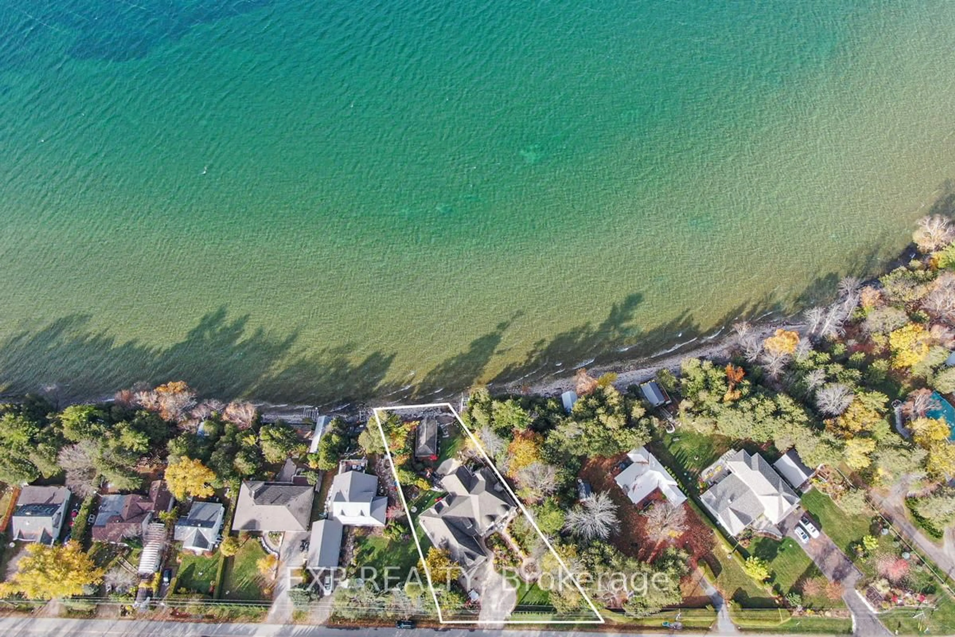 A pic from outside/outdoor area/front of a property/back of a property/a pic from drone, water/lake/river/ocean view for 24960 Thorah Park Blvd, Brock Ontario L0K 1A0