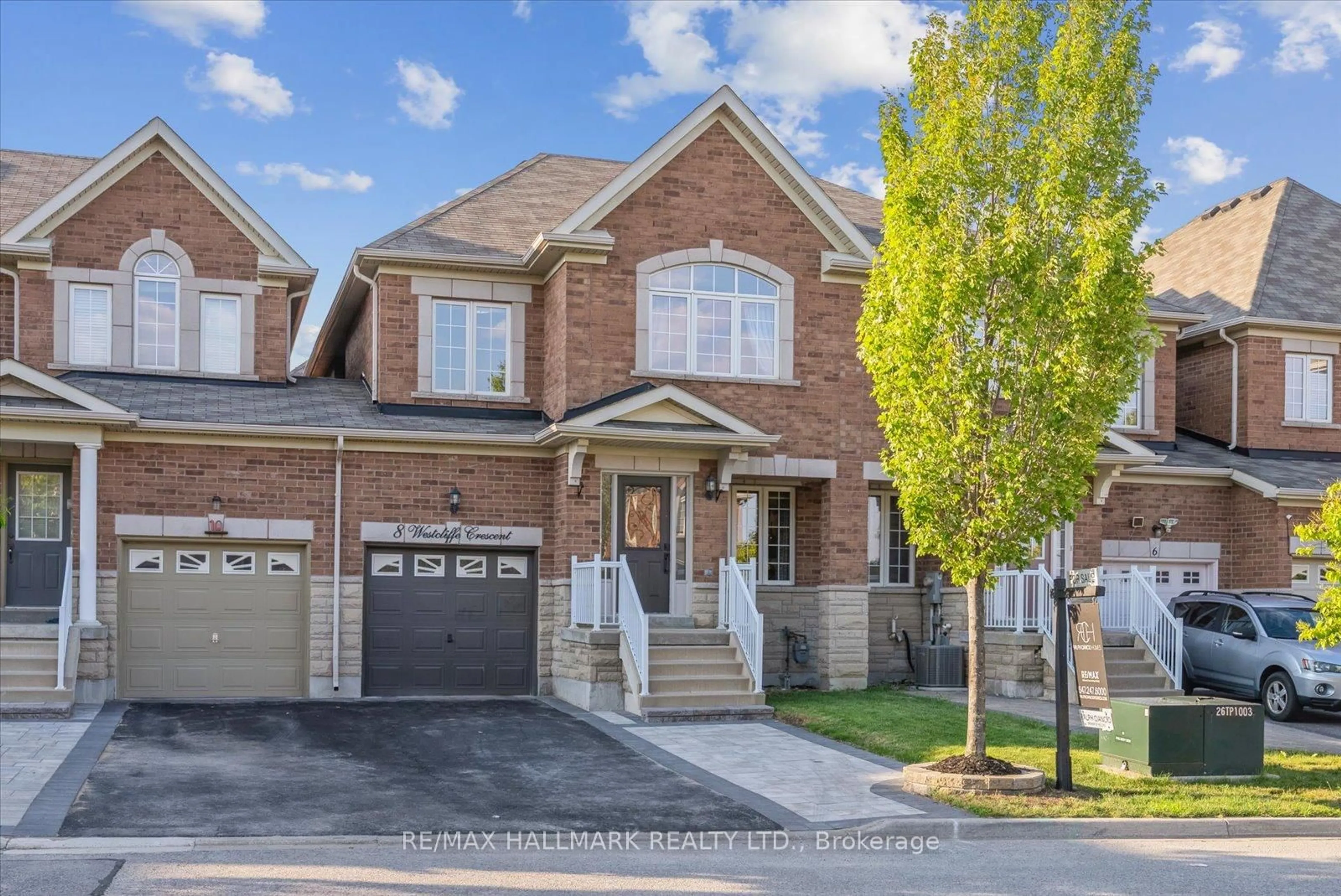 Home with brick exterior material, street for 8 Westcliffe Cres, Richmond Hill Ontario L4E 0S1