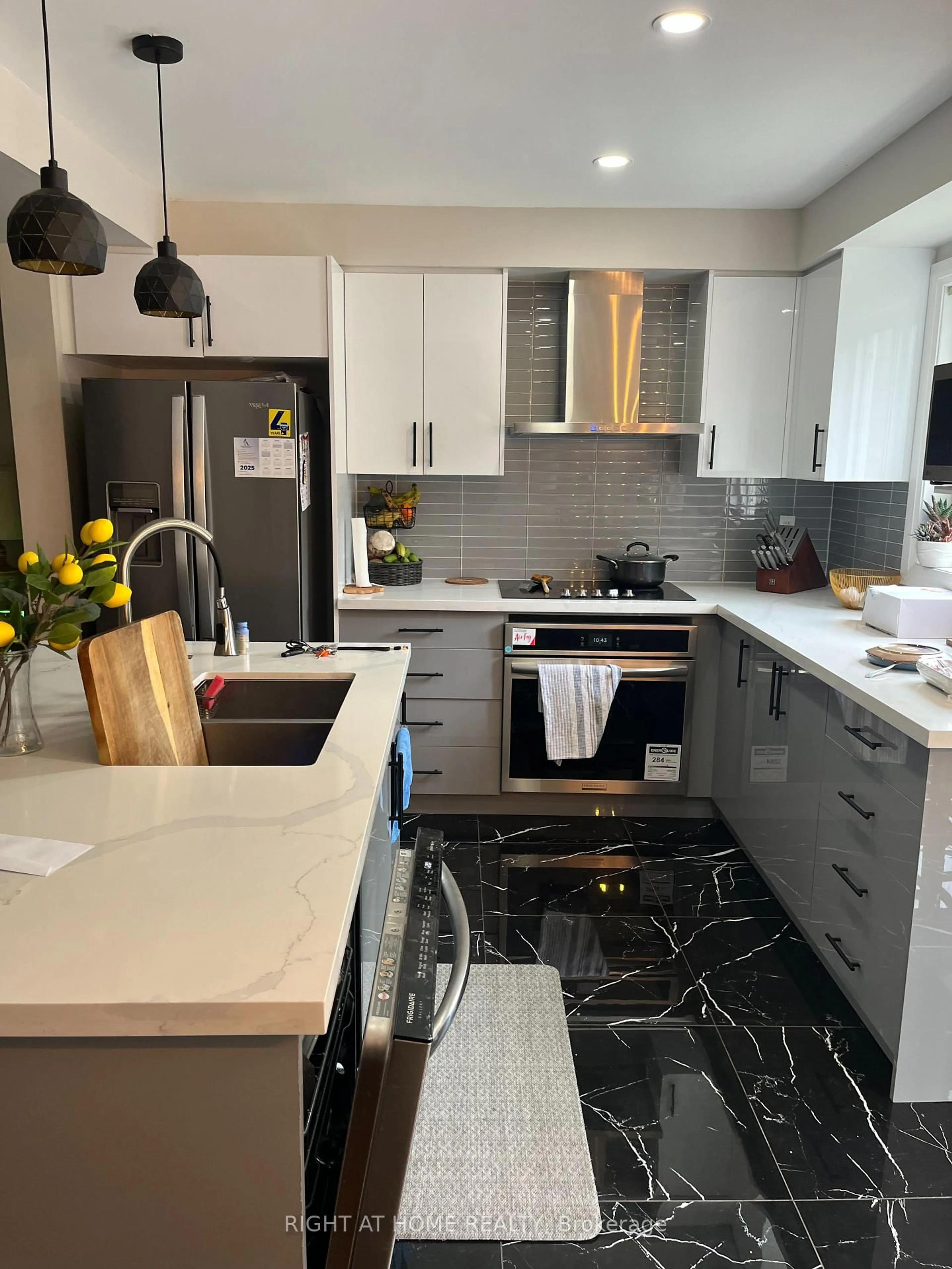 Contemporary kitchen, ceramic/tile floor for 26 Bluewater Tr, Vaughan Ontario L6A 3G5