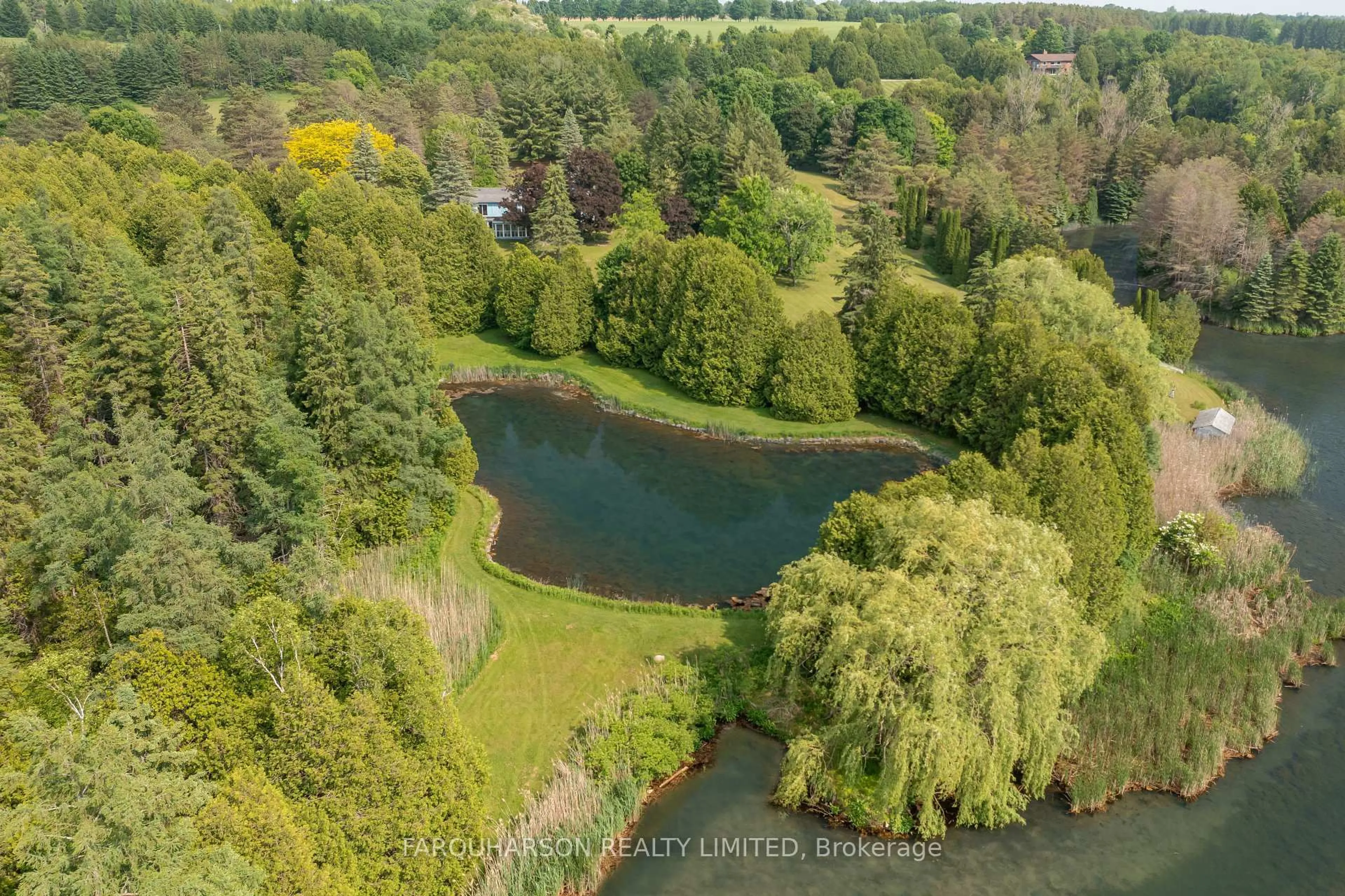 A pic from outside/outdoor area/front of a property/back of a property/a pic from drone, water/lake/river/ocean view for 360 Ashworth Rd, Uxbridge Ontario L0E 1T0