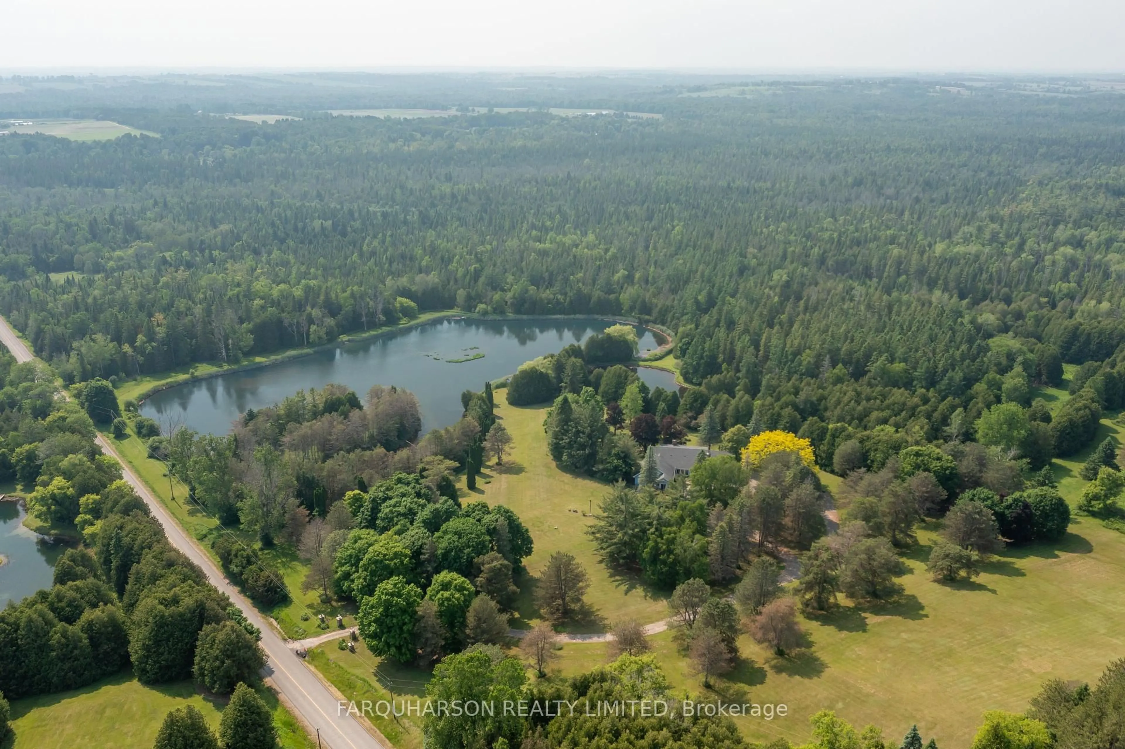 A pic from outside/outdoor area/front of a property/back of a property/a pic from drone, water/lake/river/ocean view for 360 Ashworth Rd, Uxbridge Ontario L0E 1T0