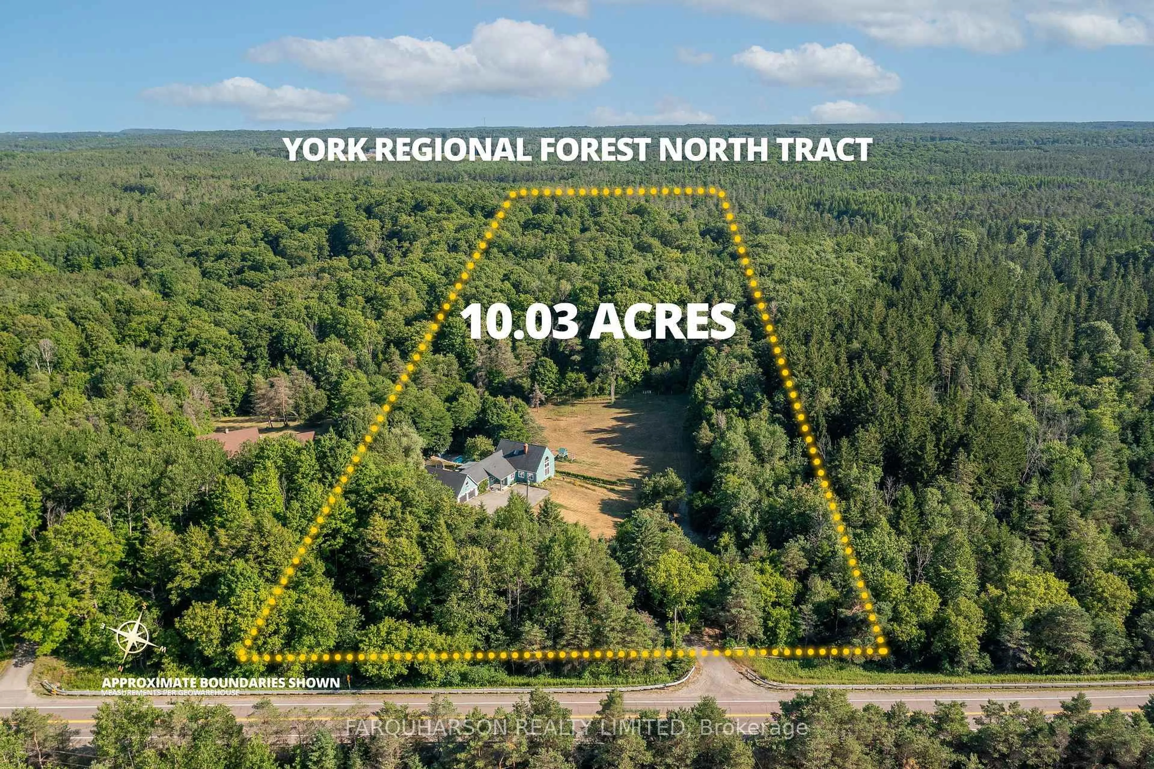 A pic from outside/outdoor area/front of a property/back of a property/a pic from drone, forest/trees view for 4661 Davis Dr, Whitchurch-Stouffville Ontario L4A 2K2
