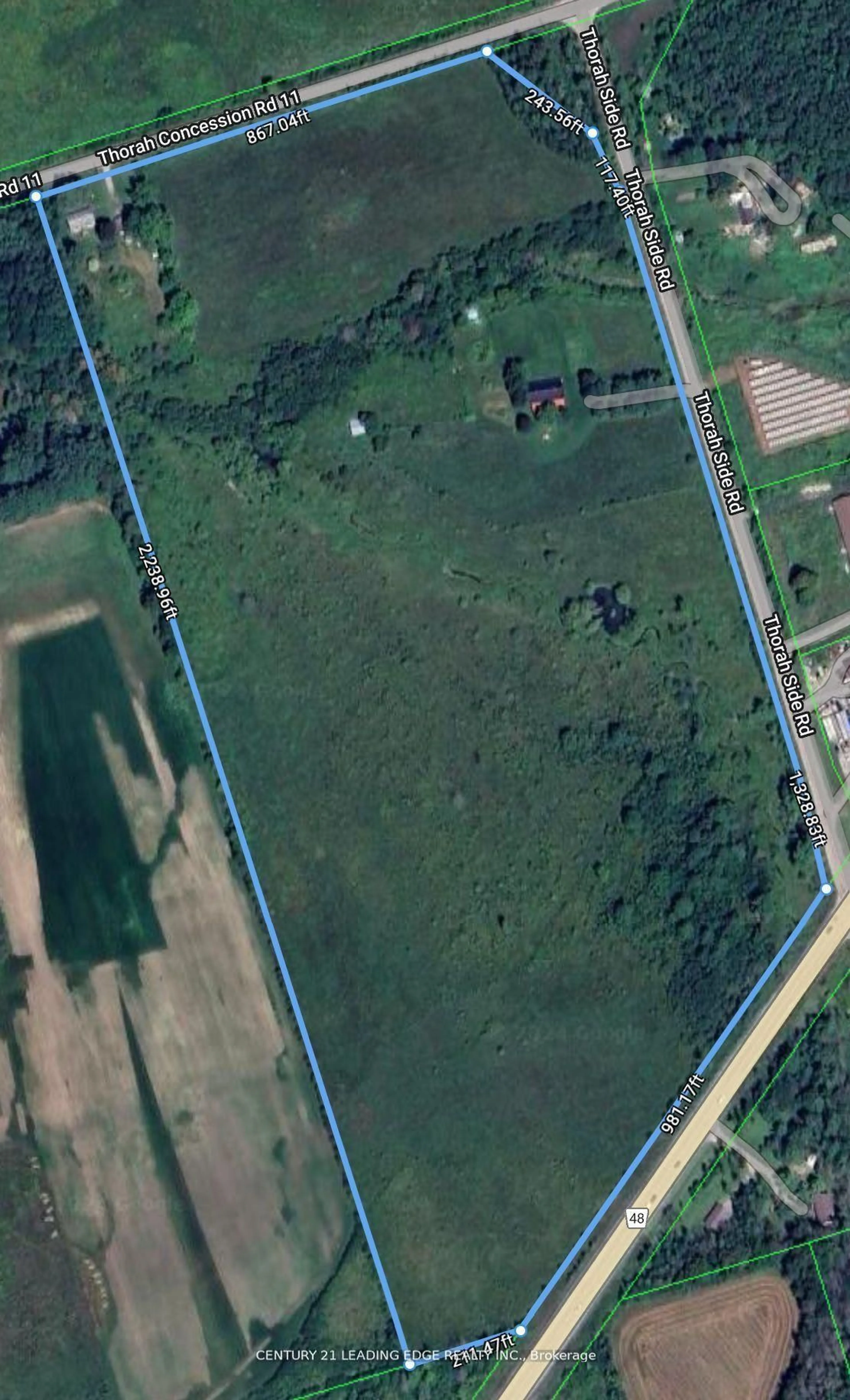 A pic from outside/outdoor area/front of a property/back of a property/a pic from drone, building for 1860 B Thorah Concession 11, Brock Ontario L0K 1A0