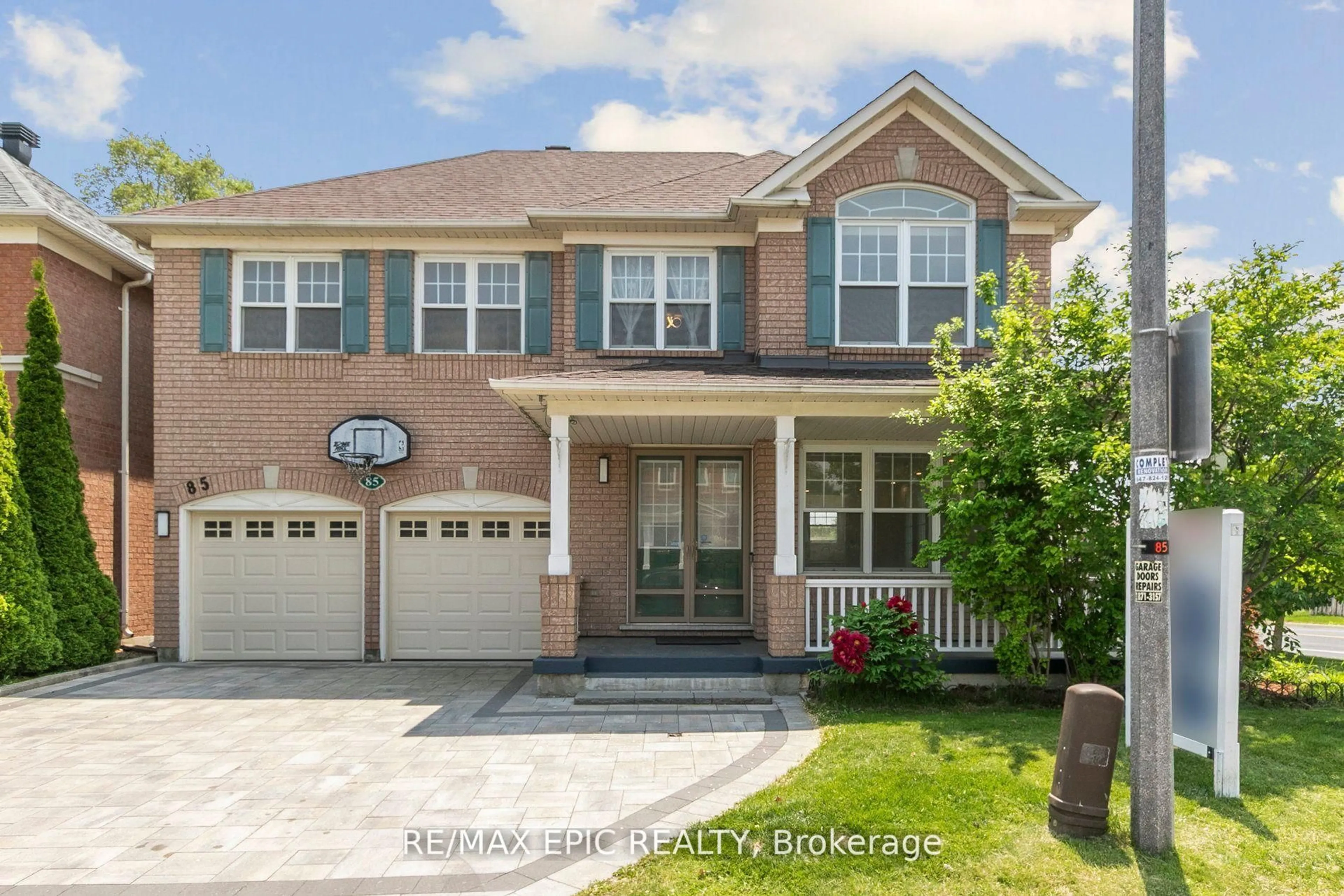Home with brick exterior material, street for 85 Majestic Dr, Markham Ontario L6C 2G8