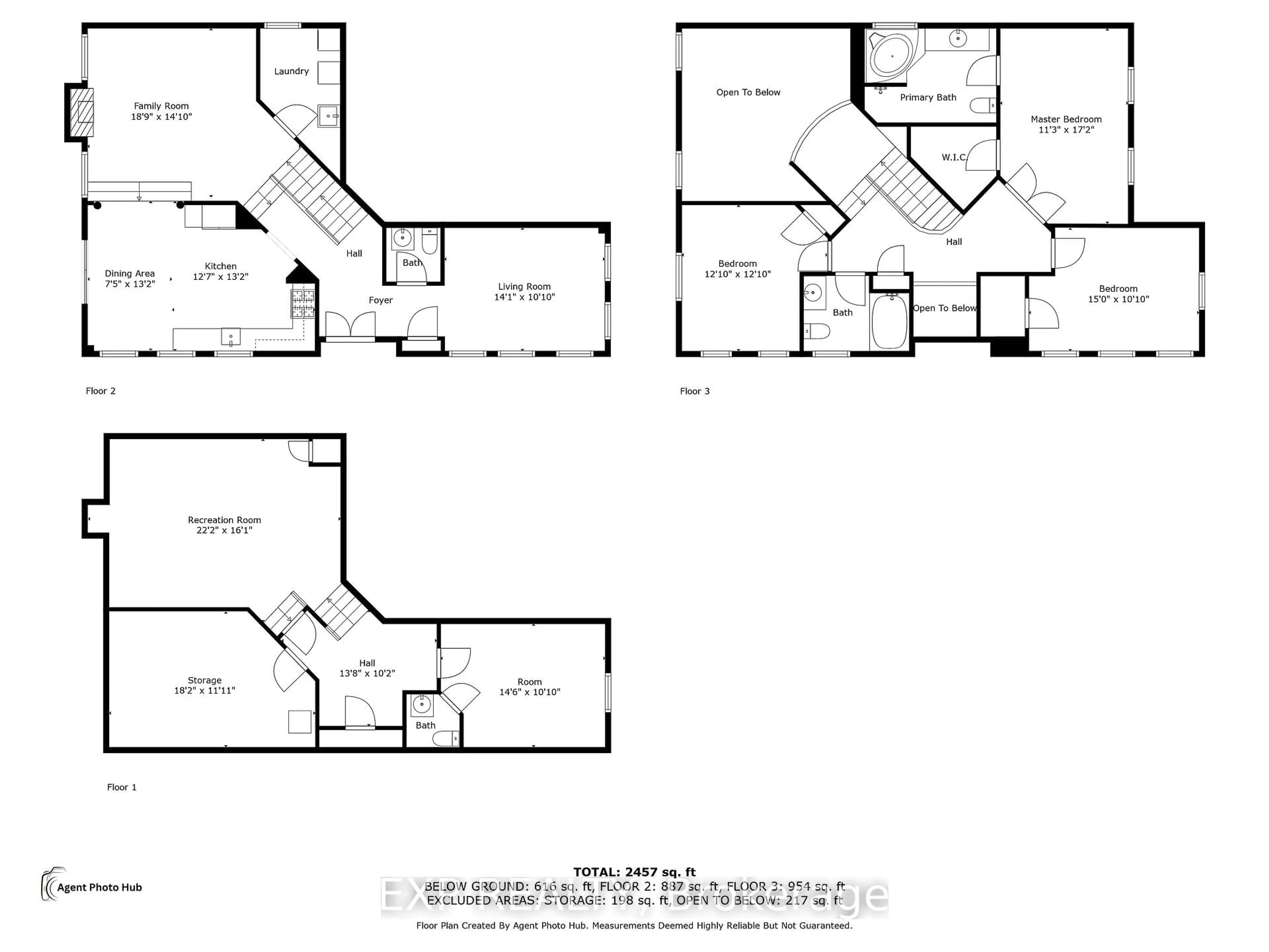 Floor plan for 129 Ledge Rock Dr, Vaughan Ontario L4H 2G7