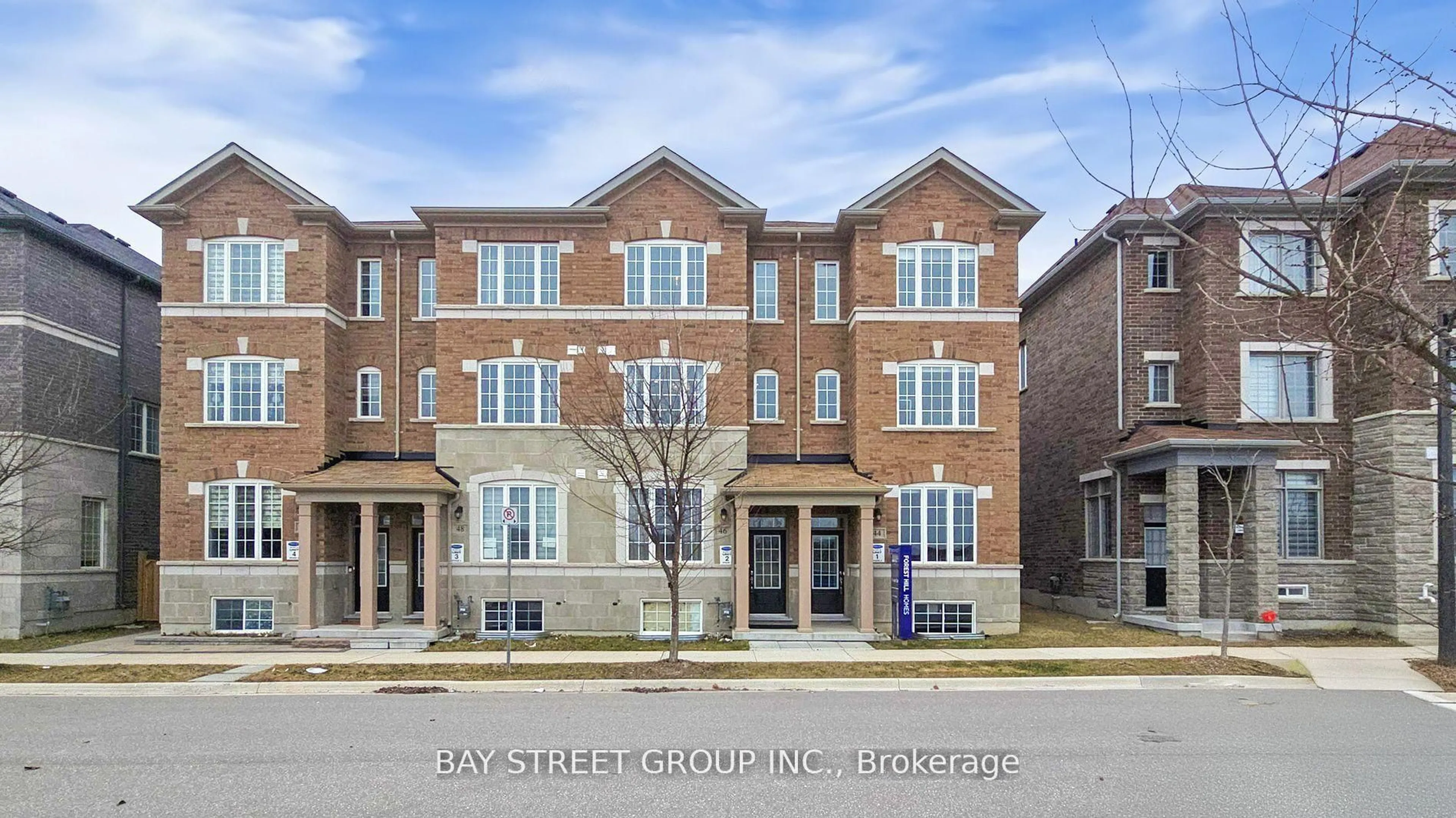 Home with brick exterior material, street for 46 Harvest Field Rd, Markham Ontario L6B 1N4