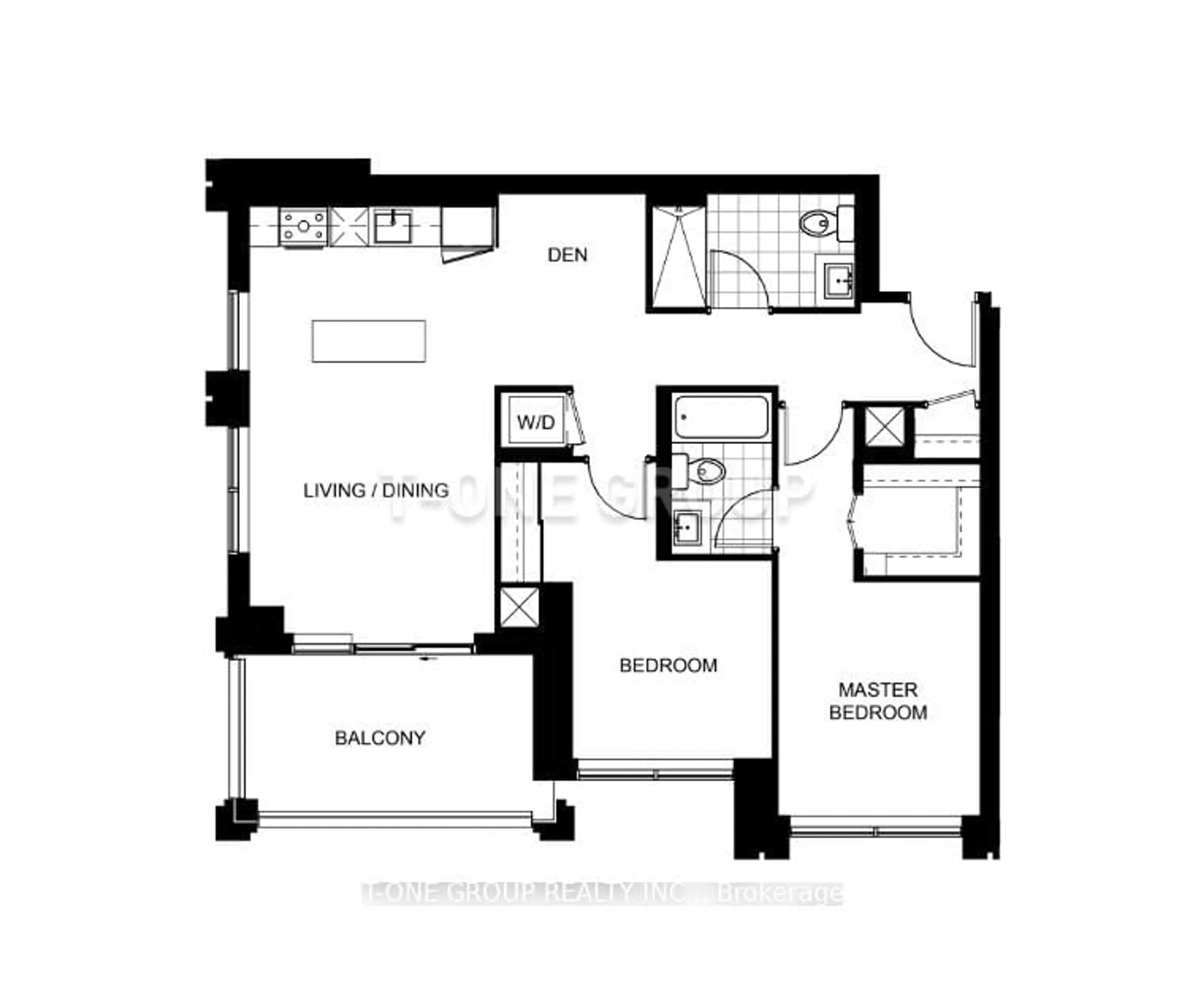 Floor plan for 8 Cedarland Dr #1905, Markham Ontario L6G 0H3