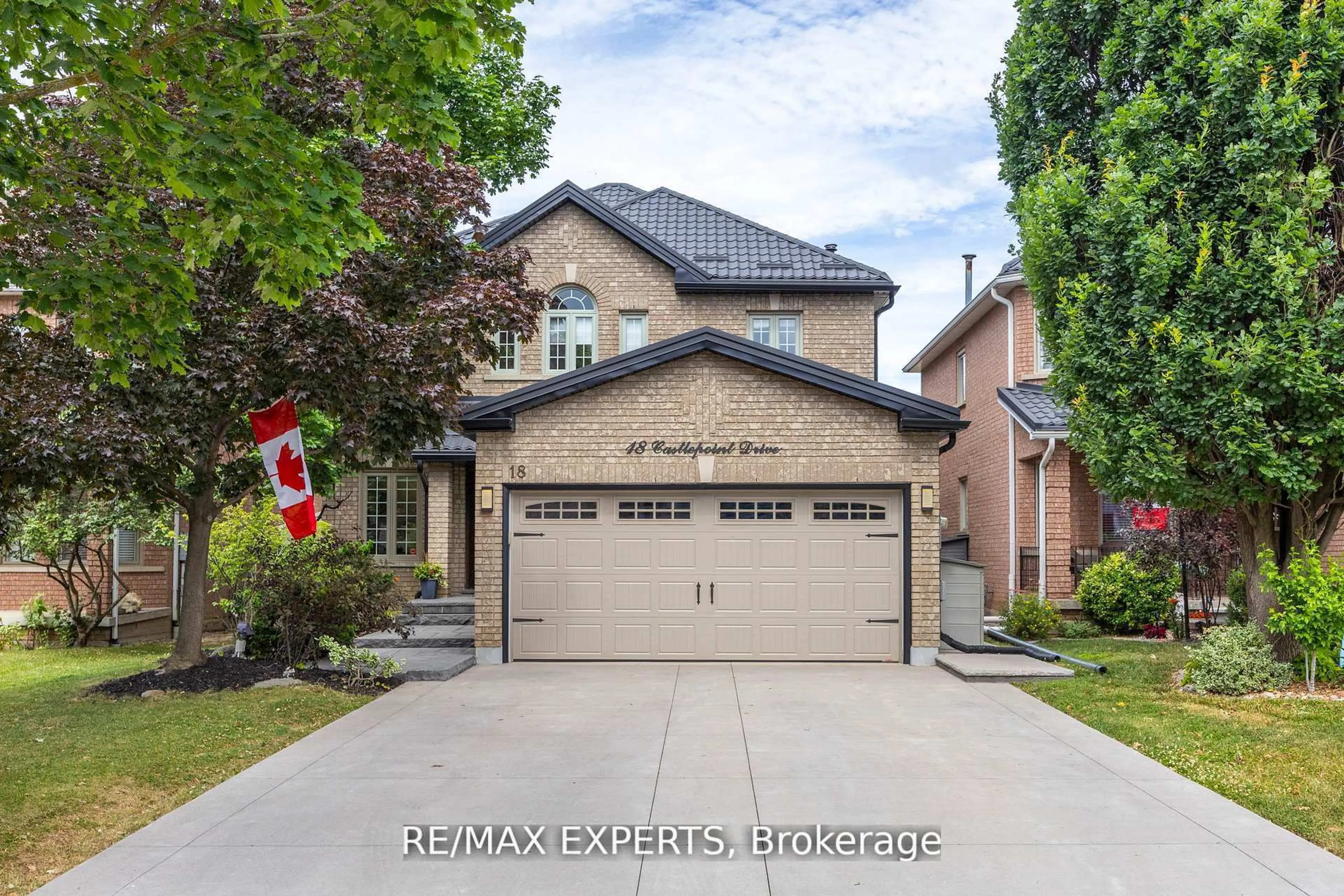 Home with brick exterior material, street for 18 Castlepoint Dr, Vaughan Ontario L4H 1C1