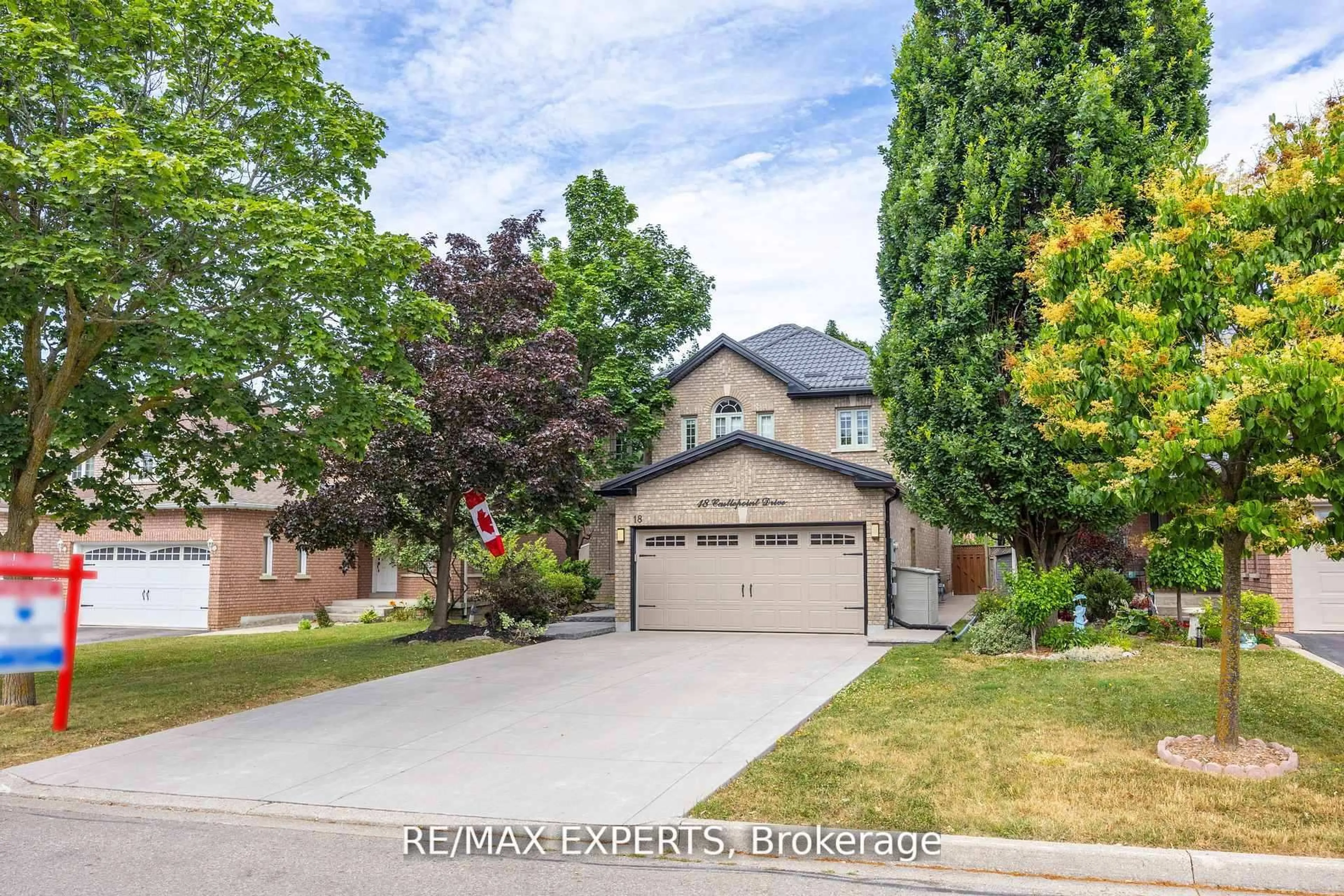 Home with brick exterior material, street for 18 Castlepoint Dr, Vaughan Ontario L4H 1C1