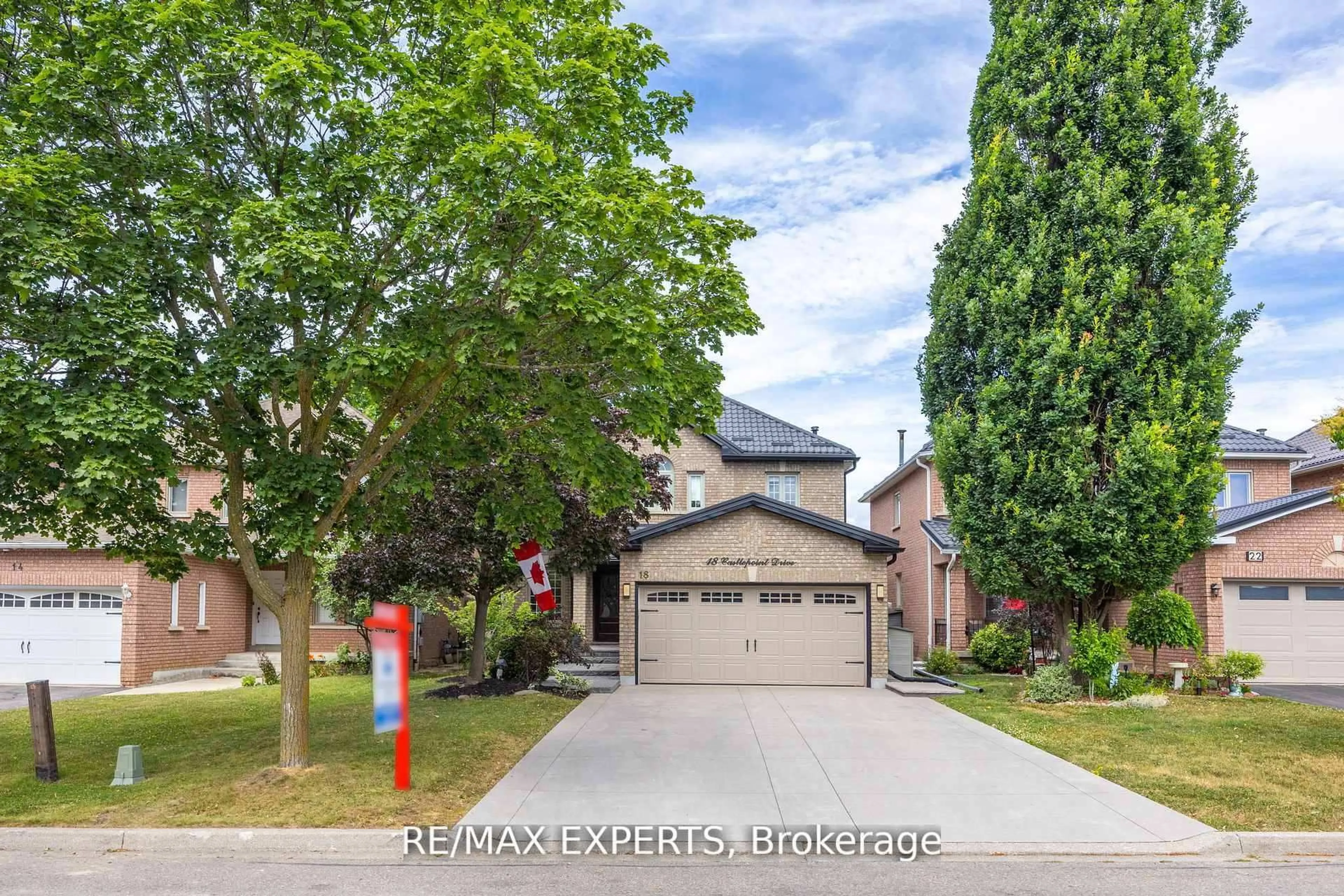 Home with brick exterior material, street for 18 Castlepoint Dr, Vaughan Ontario L4H 1C1