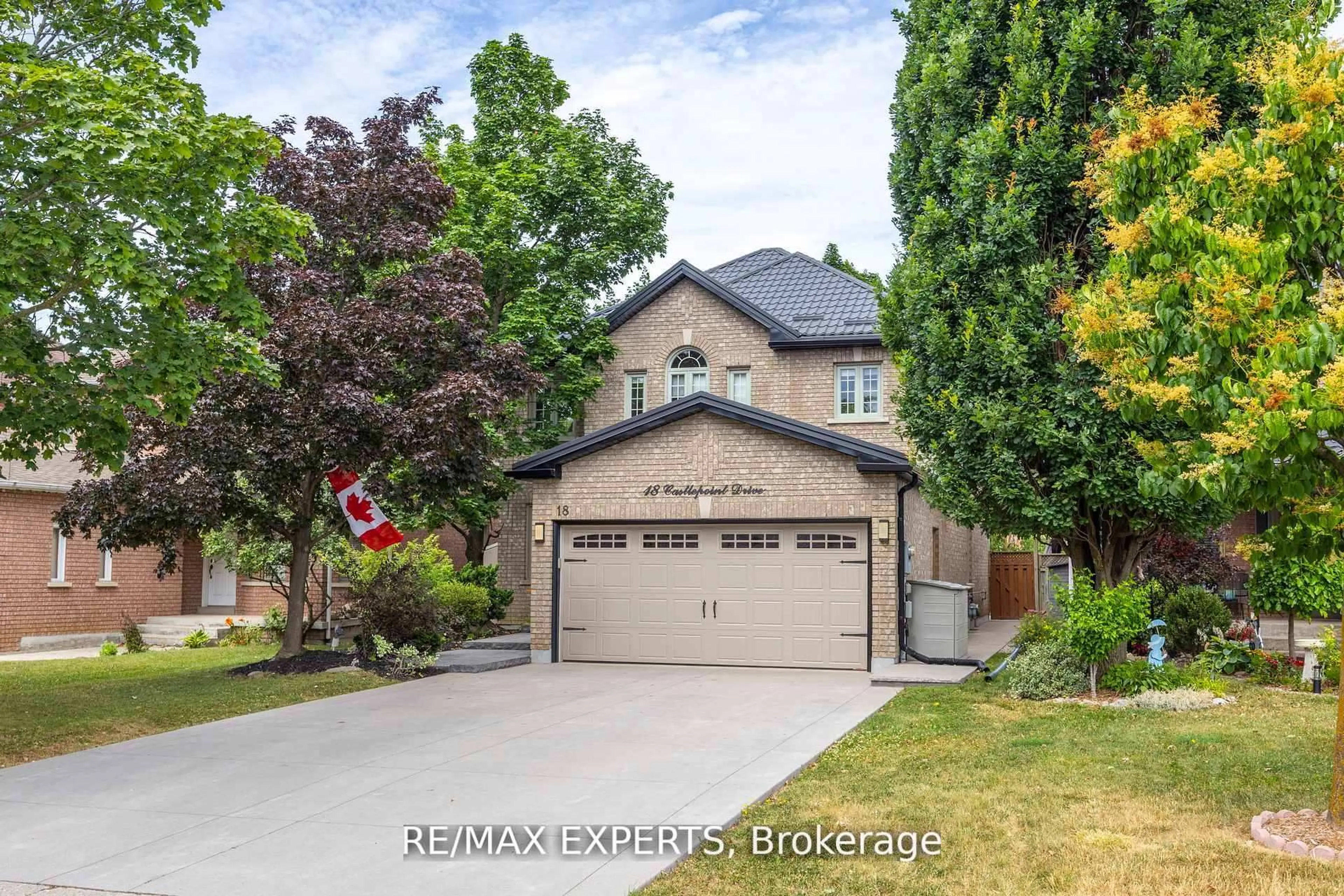 Home with brick exterior material, street for 18 Castlepoint Dr, Vaughan Ontario L4H 1C1