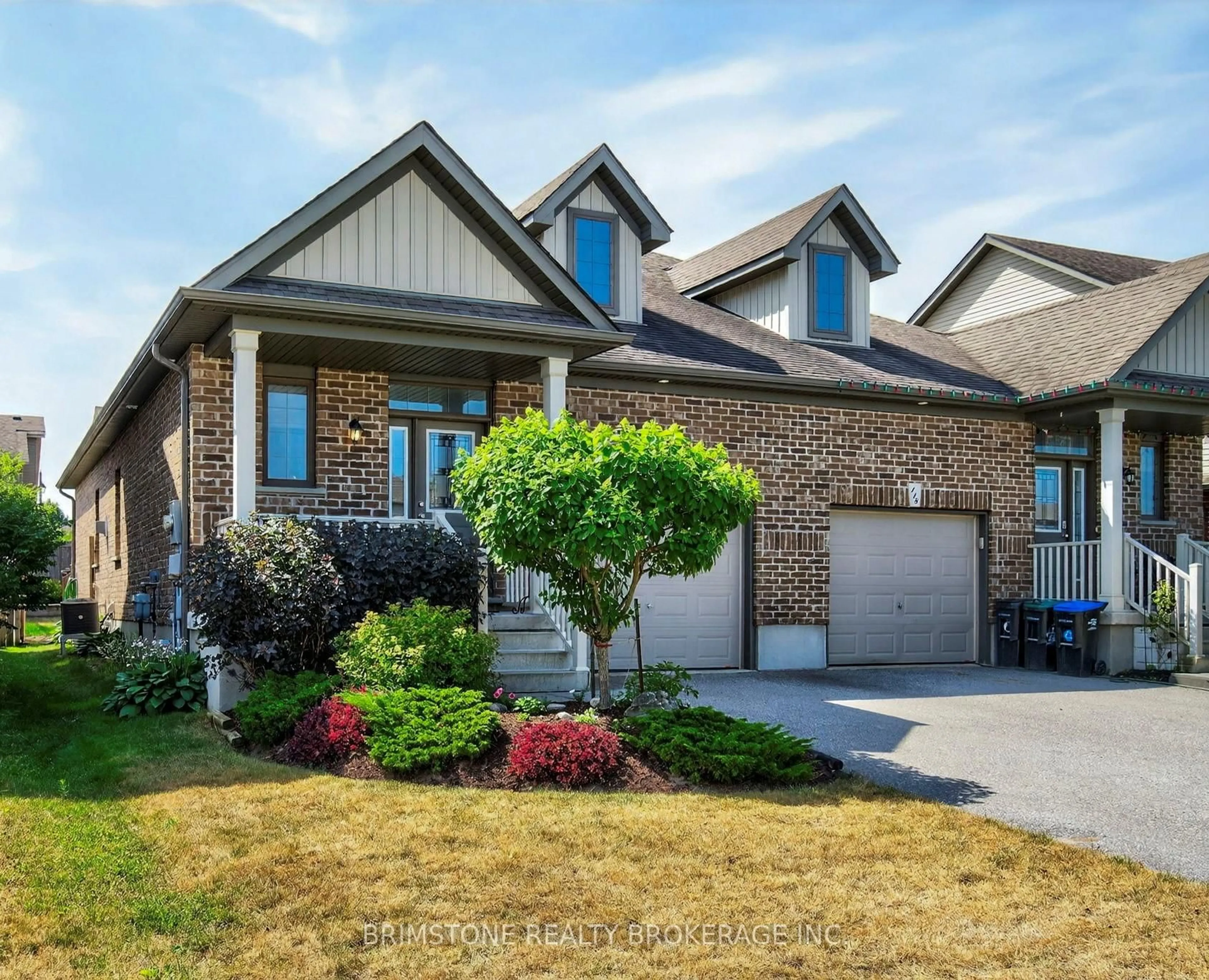 Home with brick exterior material, street for 116 Banting Cres, Essa Ontario L0M 1B6