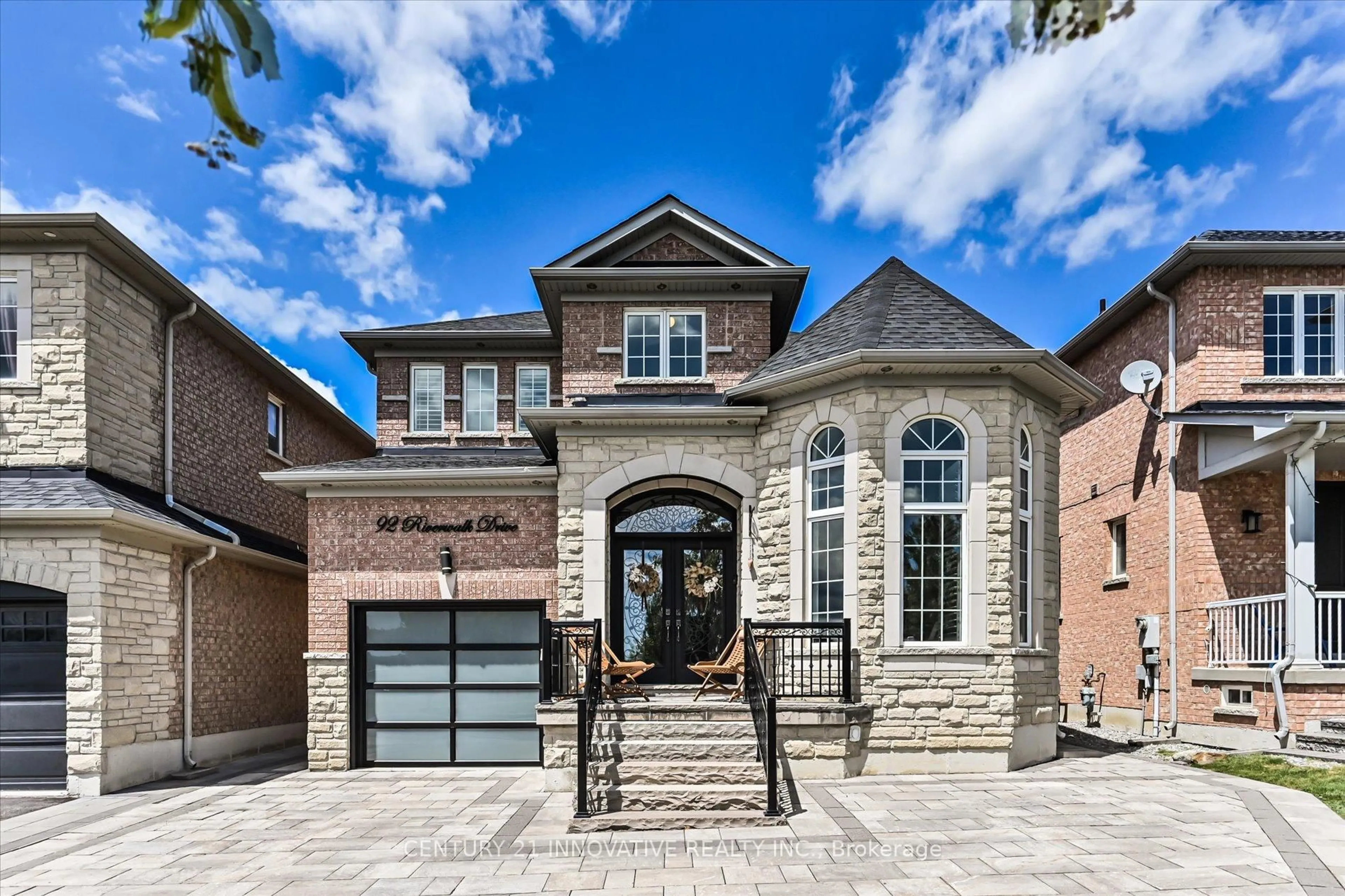 Home with brick exterior material, street for 92 Riverwalk Dr, Markham Ontario L6B 0B9