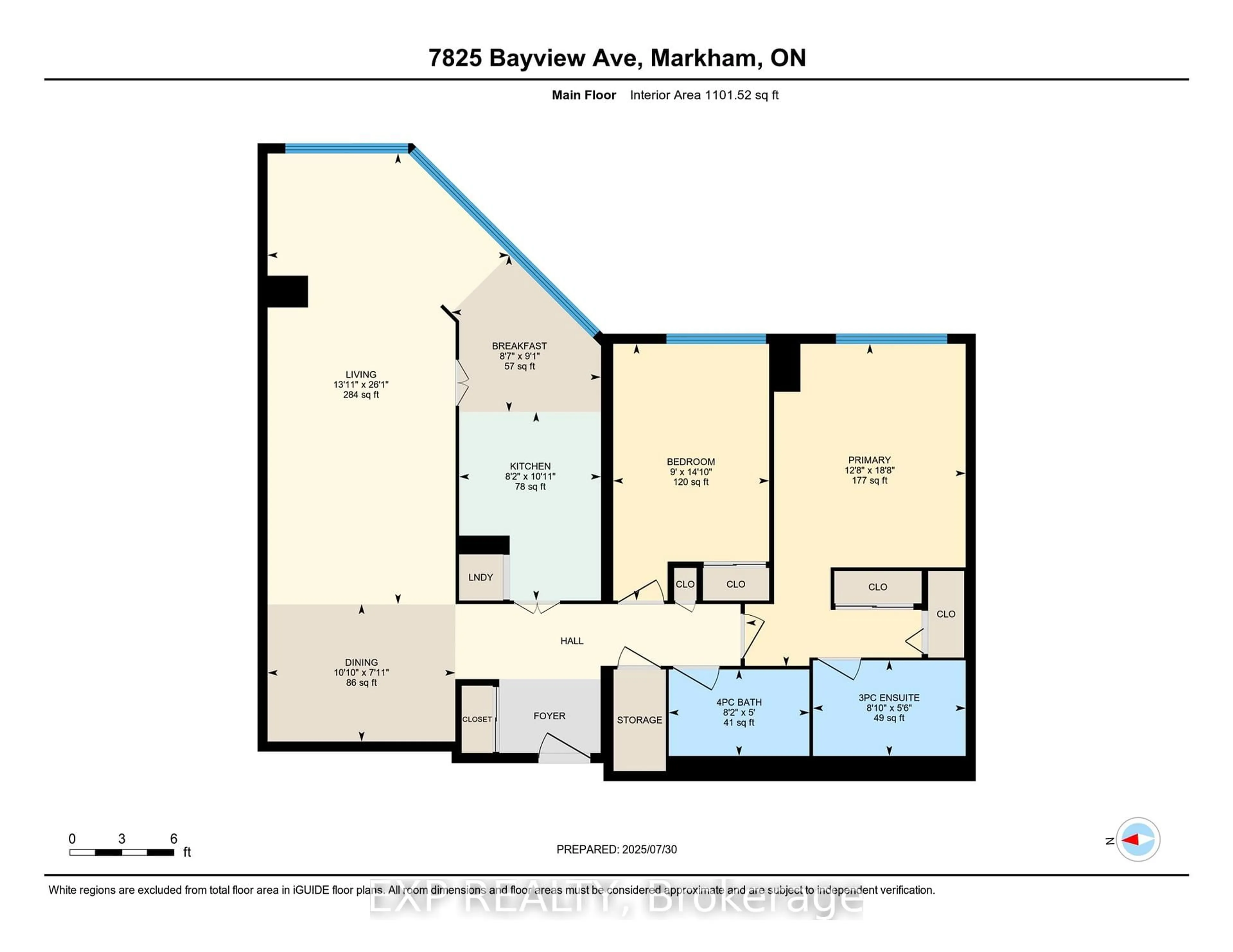 Floor plan for 7825 Bayview Ave #1324, Markham Ontario L3T 7N2