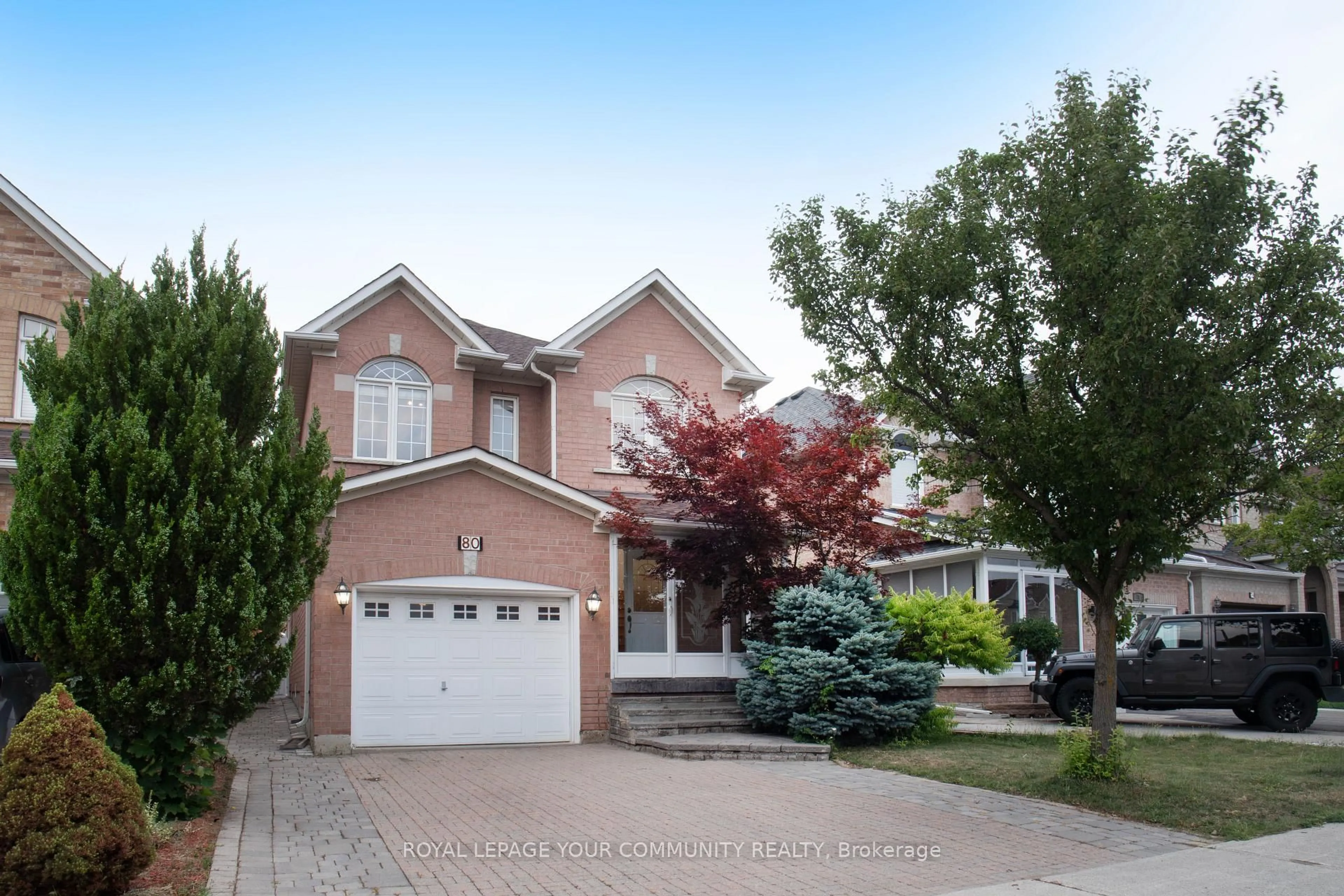 Home with brick exterior material, street for 80 Eddington Pl, Vaughan Ontario L6A 3P4