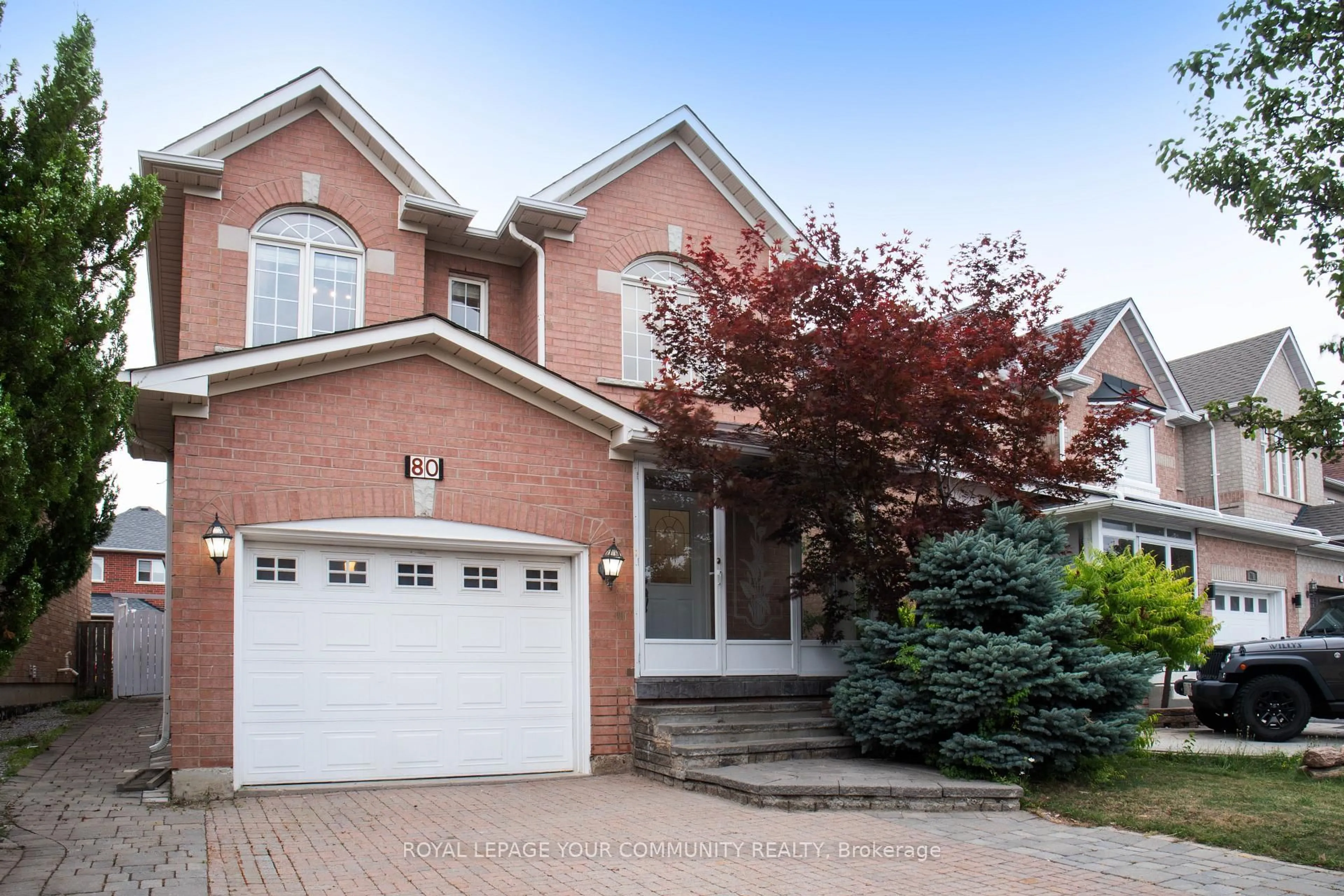 Home with brick exterior material, street for 80 Eddington Pl, Vaughan Ontario L6A 3P4