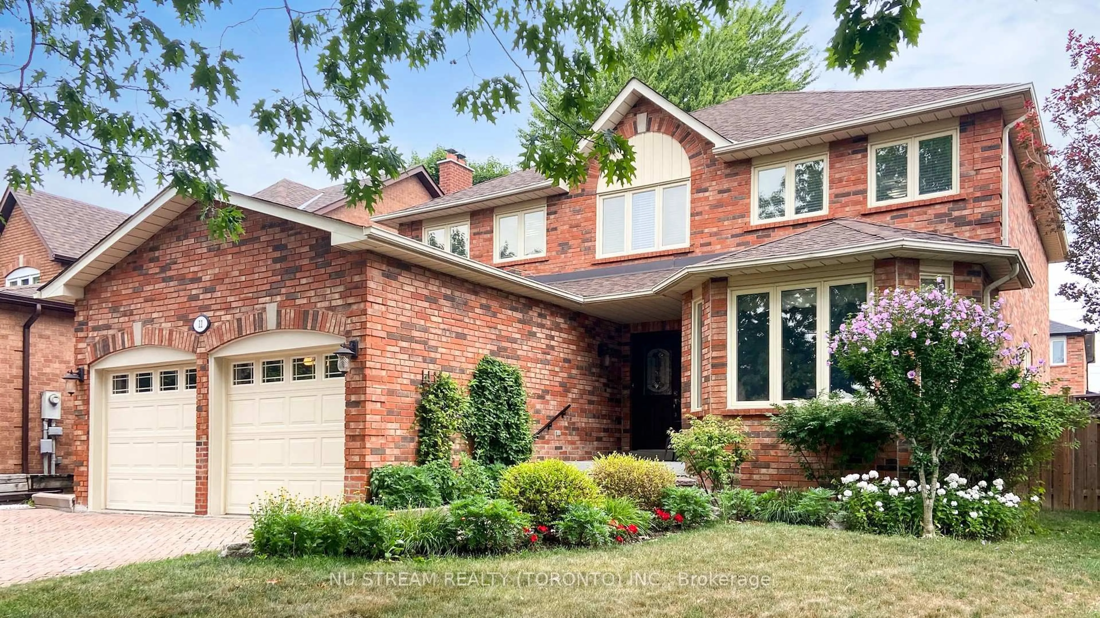 Home with brick exterior material, street for 11 Quantz Crt, Markham Ontario L3R 9L9