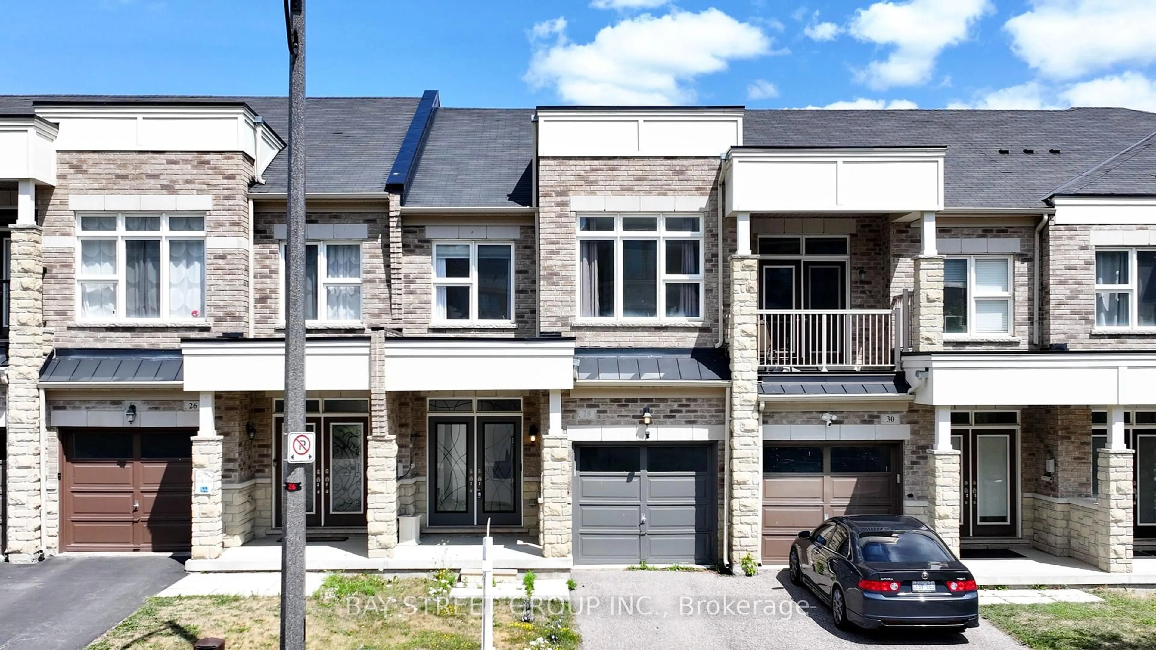 Home with brick exterior material, street for 28 Rougeview Park Cres, Markham Ontario L6E 0P7