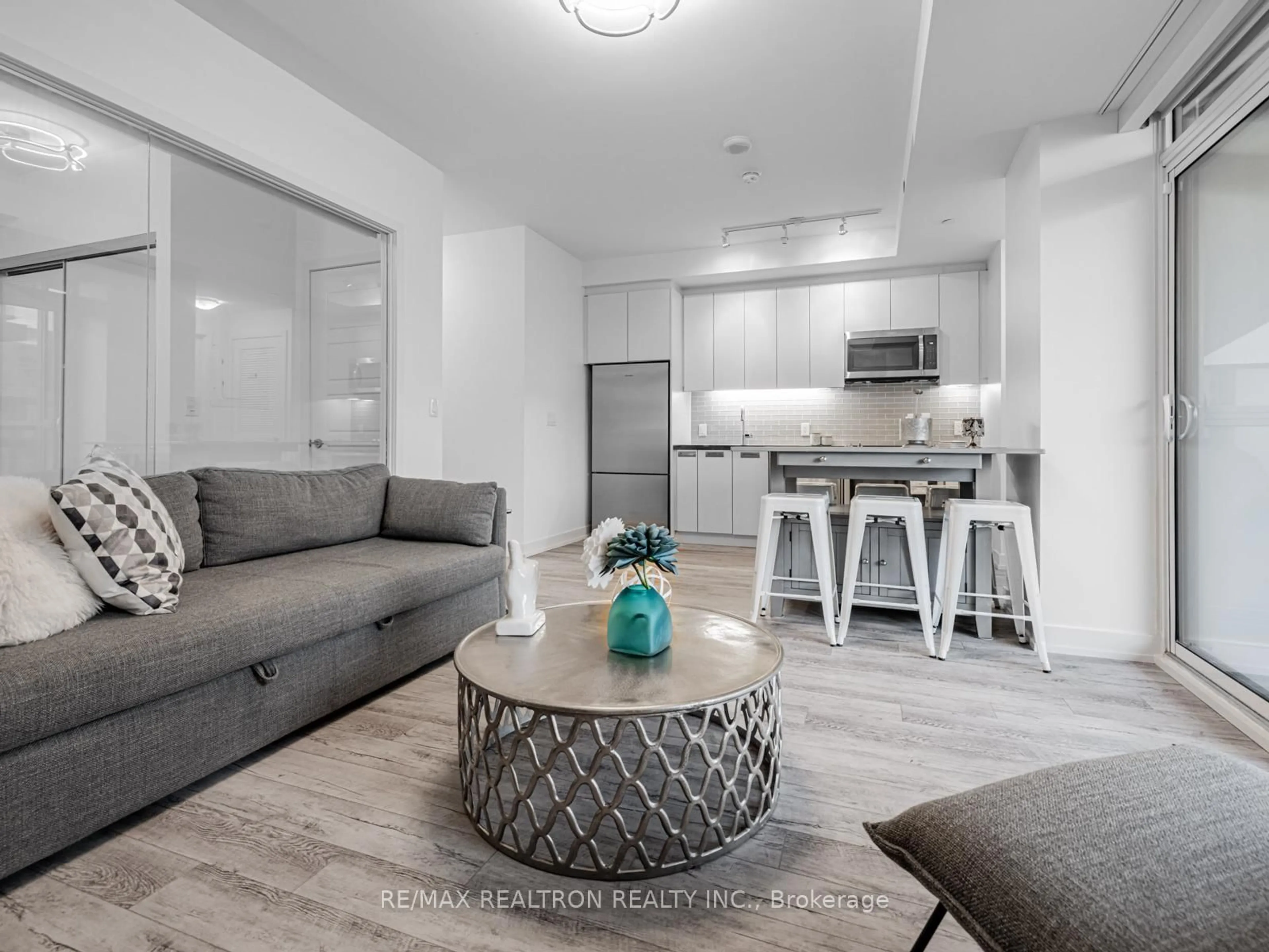 Living room with furniture, unknown for 271 Sea Ray Ave #B303, Innisfil Ontario L9S 0J4