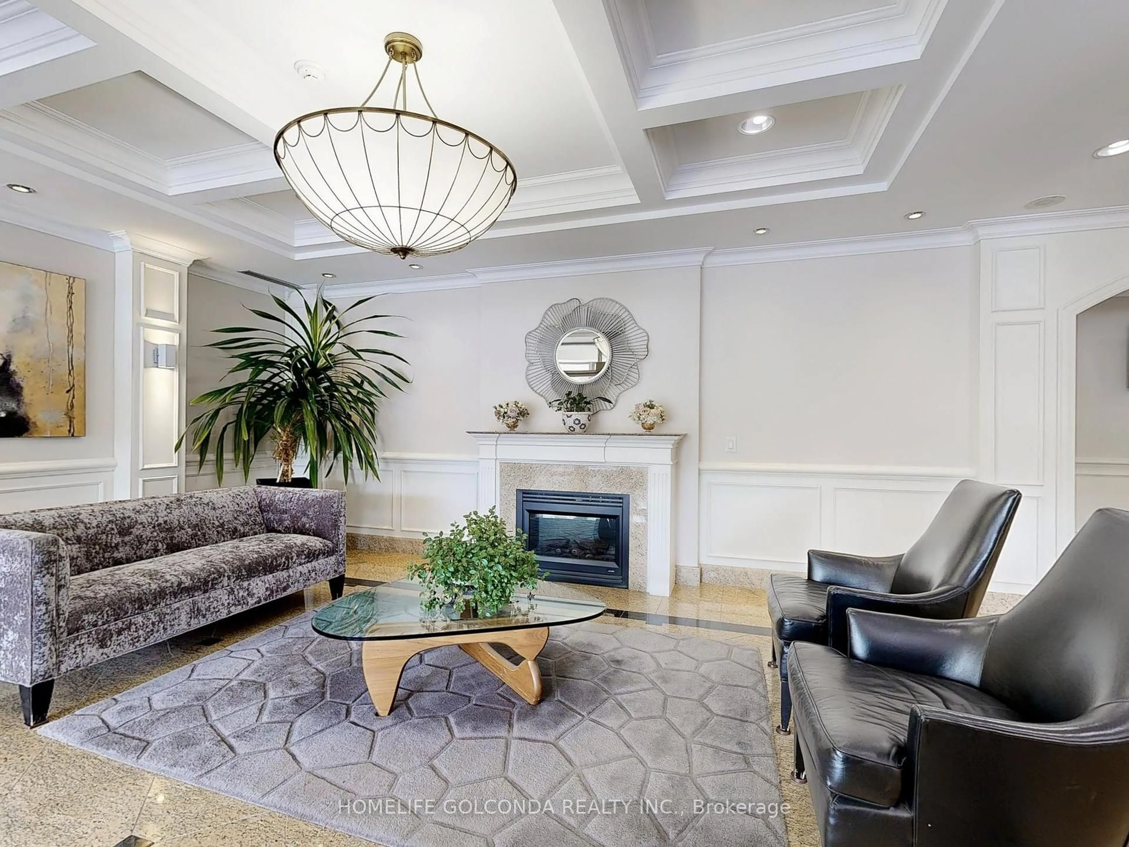 Living room with furniture, unknown for 130 pond Dr #102, Markham Ontario L3T 7W5