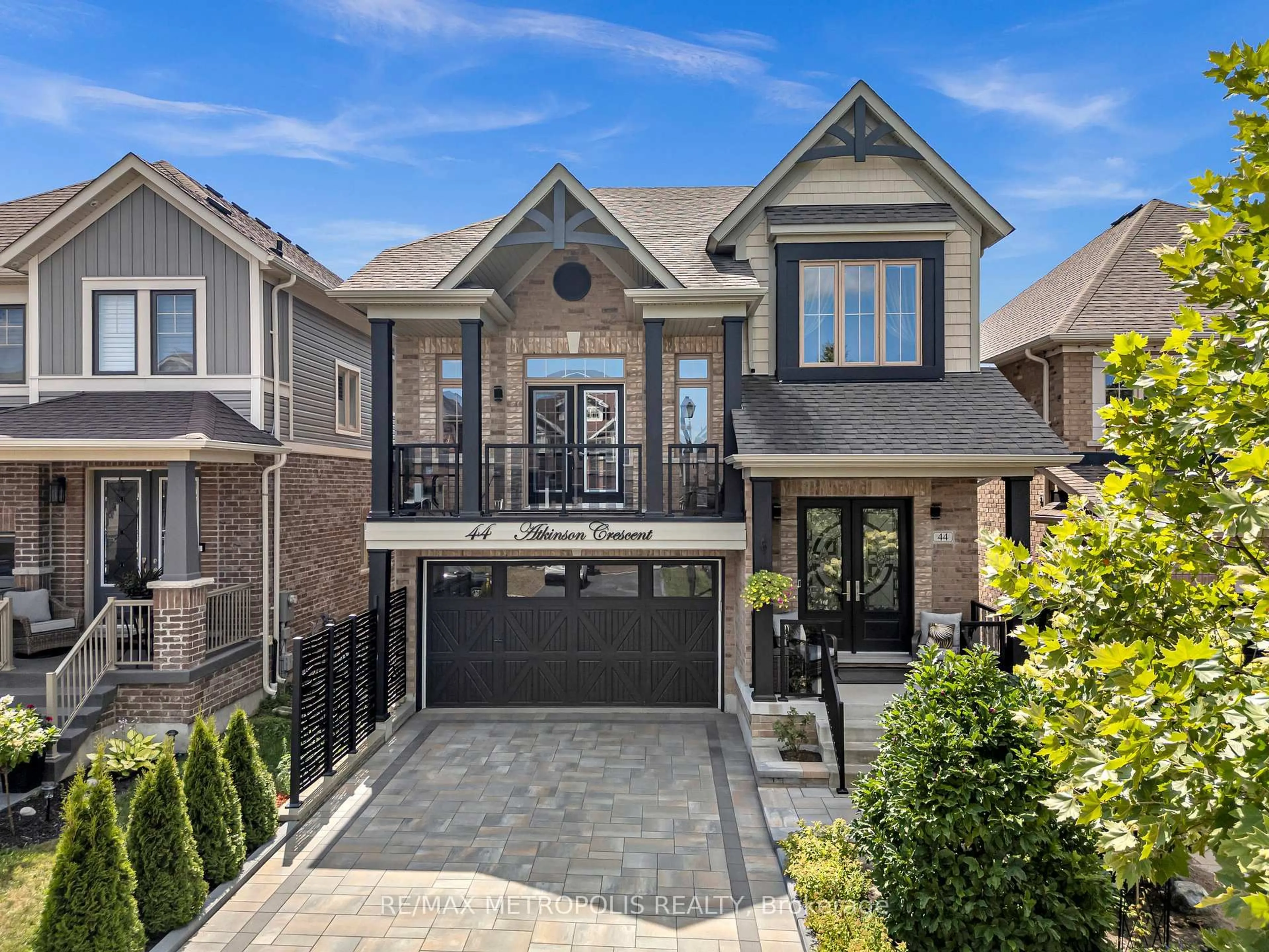 Home with brick exterior material, street for 44 Atkinson Cres, New Tecumseth Ontario L9R 0N8