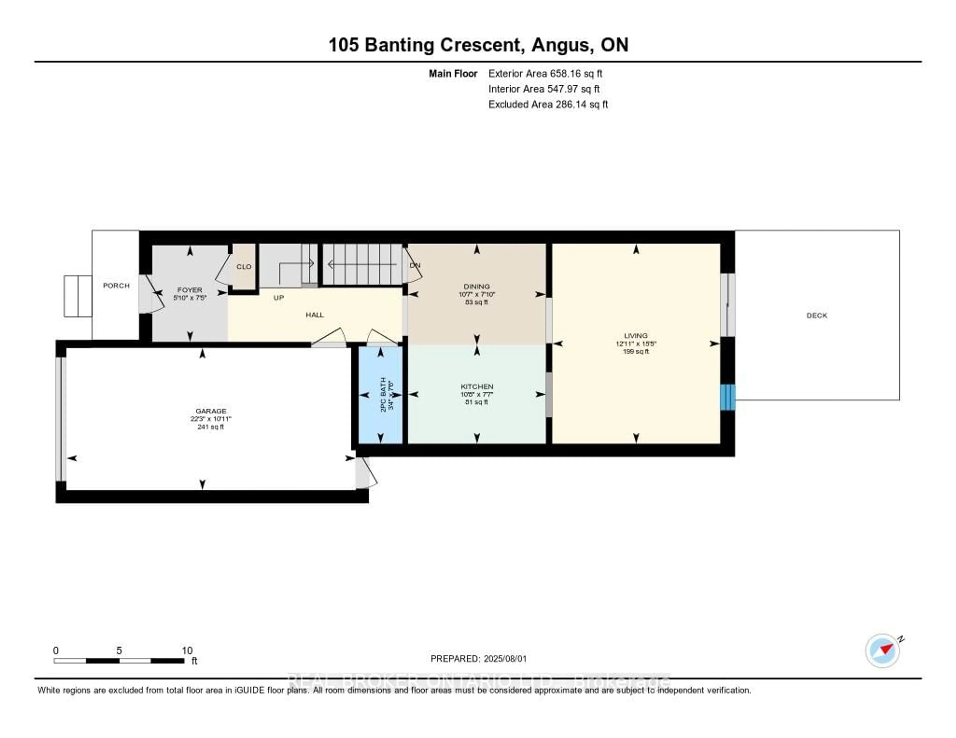 Floor plan for 105 Banting Cres, Essa Ontario L3W 0P3