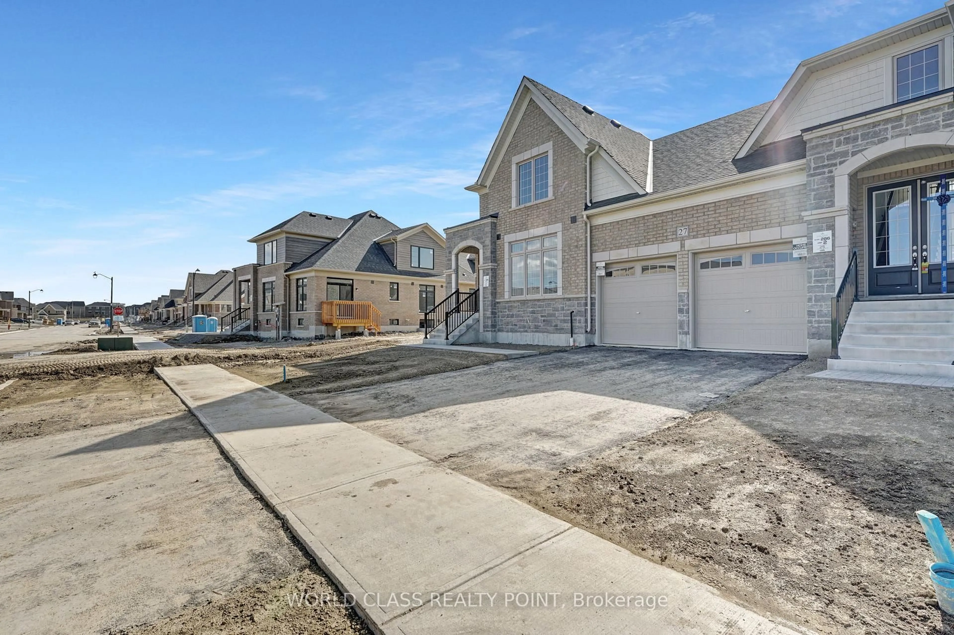 A pic from outside/outdoor area/front of a property/back of a property/a pic from drone, street for 27 Primrose Hts, Adjala-Tosorontio Ontario L0G 1W0