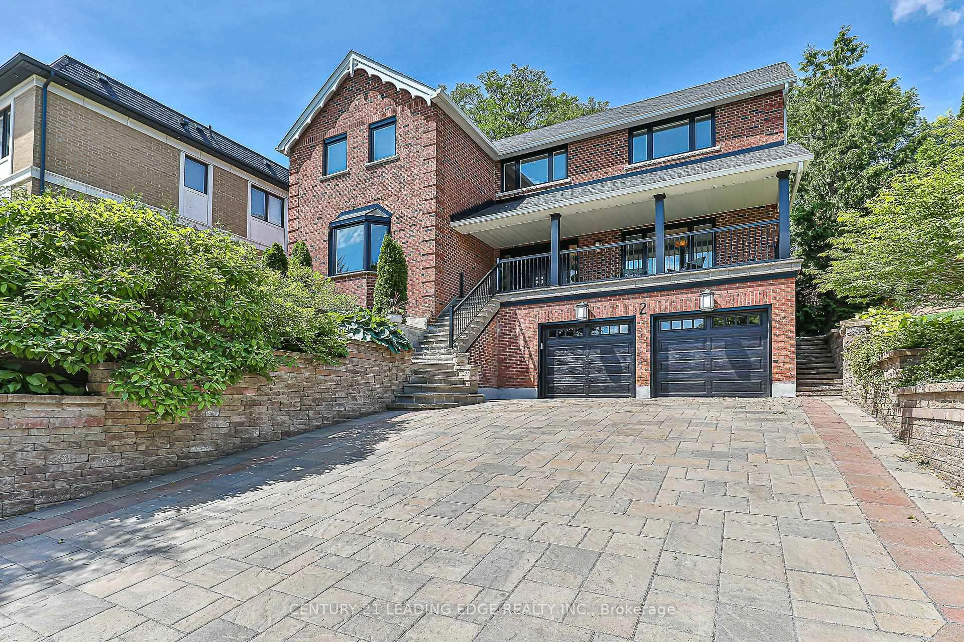 Home with brick exterior material, street for 2 Homestead Crt, Markham Ontario L3P 5C3