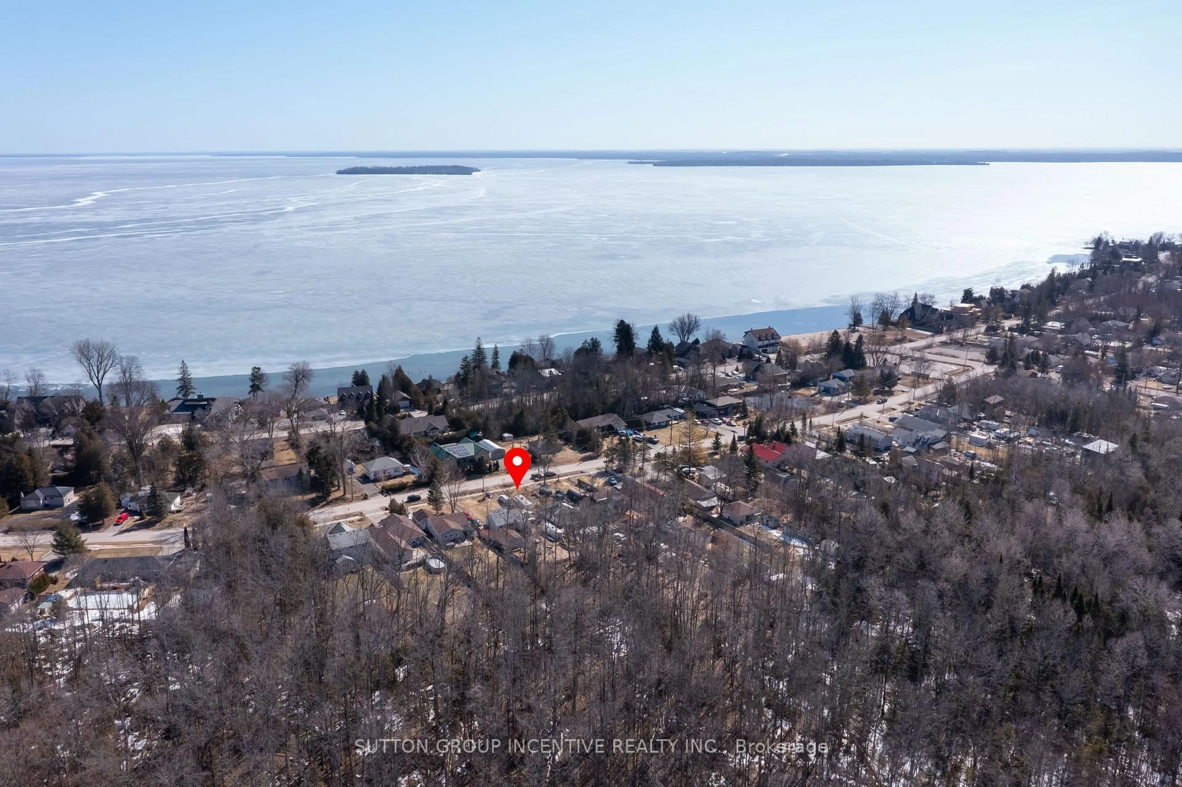 A pic from outside/outdoor area/front of a property/back of a property/a pic from drone, water/lake/river/ocean view for 2766 Ireton St, Innisfil Ontario L9S 2J2