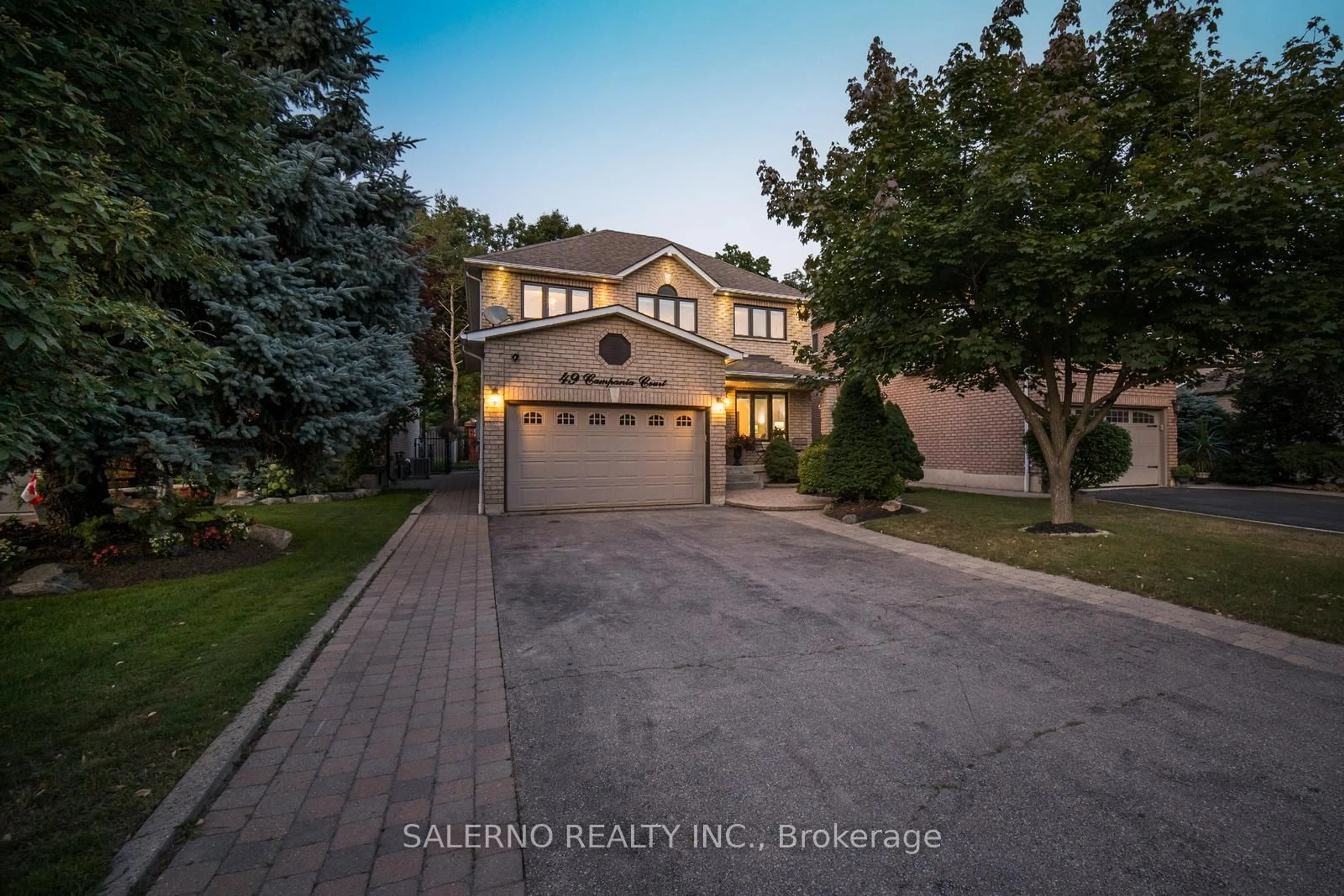 A pic from outside/outdoor area/front of a property/back of a property/a pic from drone, street for 49 Campania Crt, Vaughan Ontario L4H 1G4