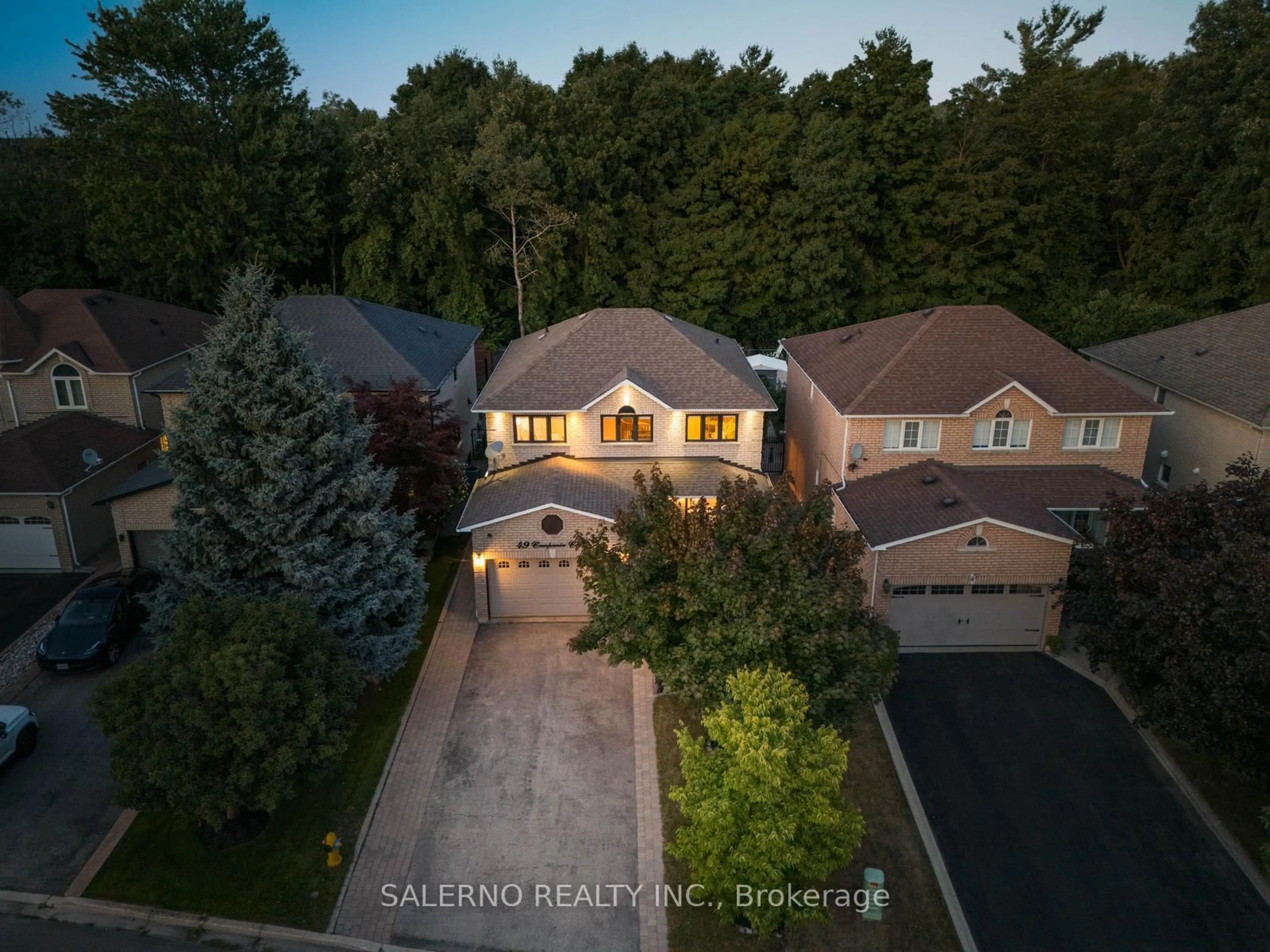 A pic from outside/outdoor area/front of a property/back of a property/a pic from drone, unknown for 49 Campania Crt, Vaughan Ontario L4H 1G4