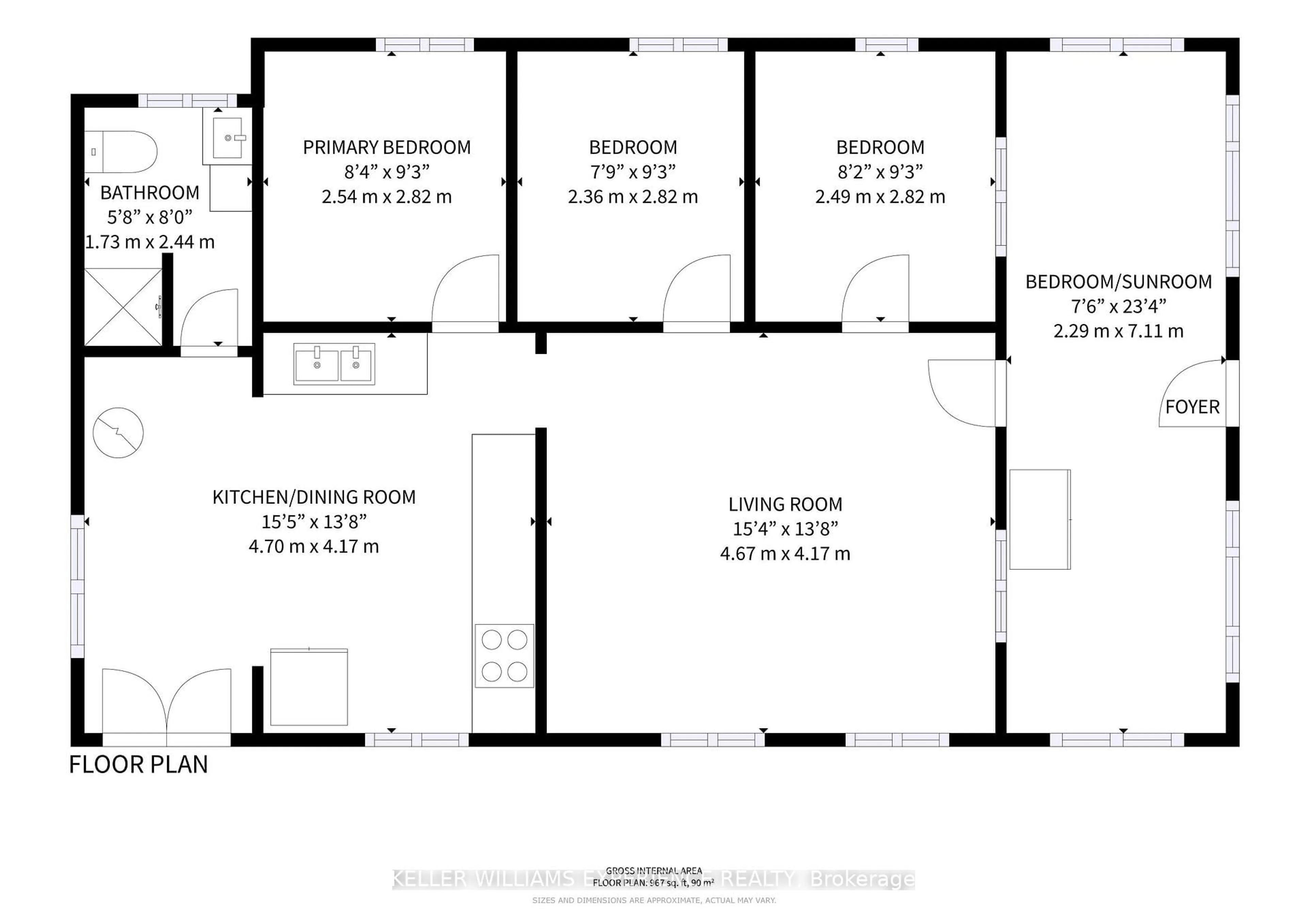Floor plan for 68 De La Salle Blvd, Georgina Ontario L0E 1L0