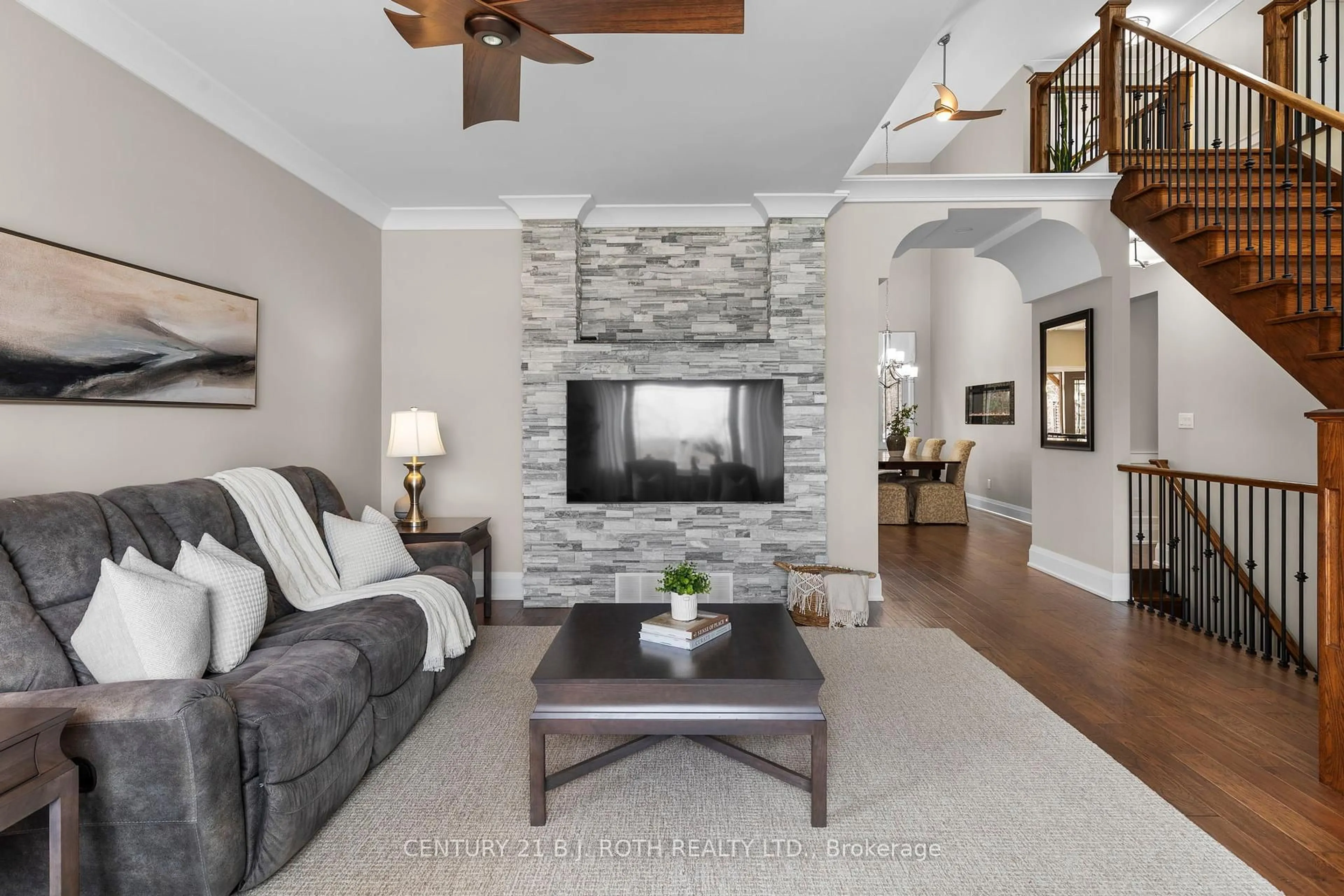 Living room with furniture, unknown for 41 OSBORN St, Essa Ontario L0M 1B0