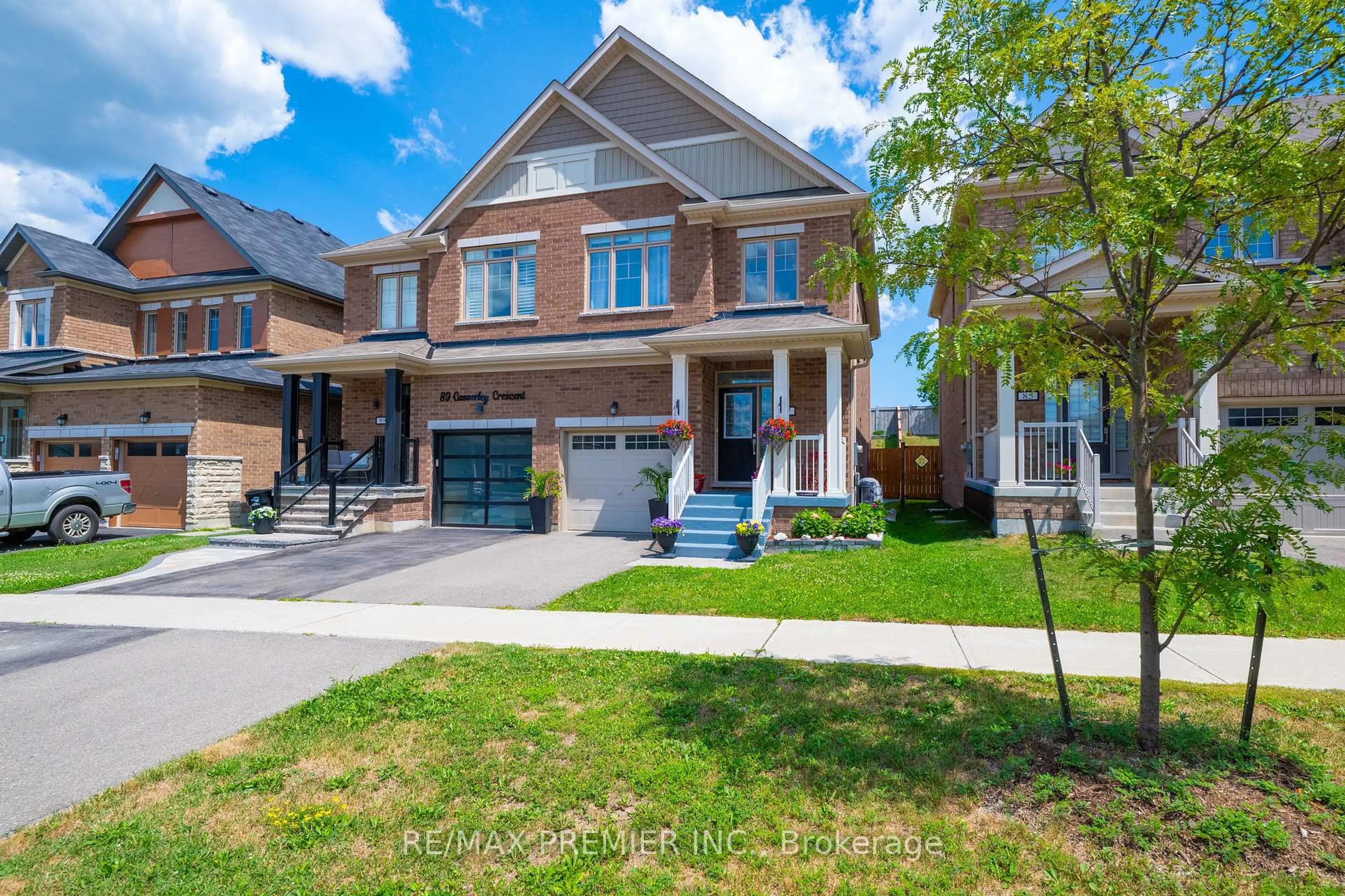 Home with brick exterior material, street for 87 Casserley Cres, New Tecumseth Ontario L0G 1W0