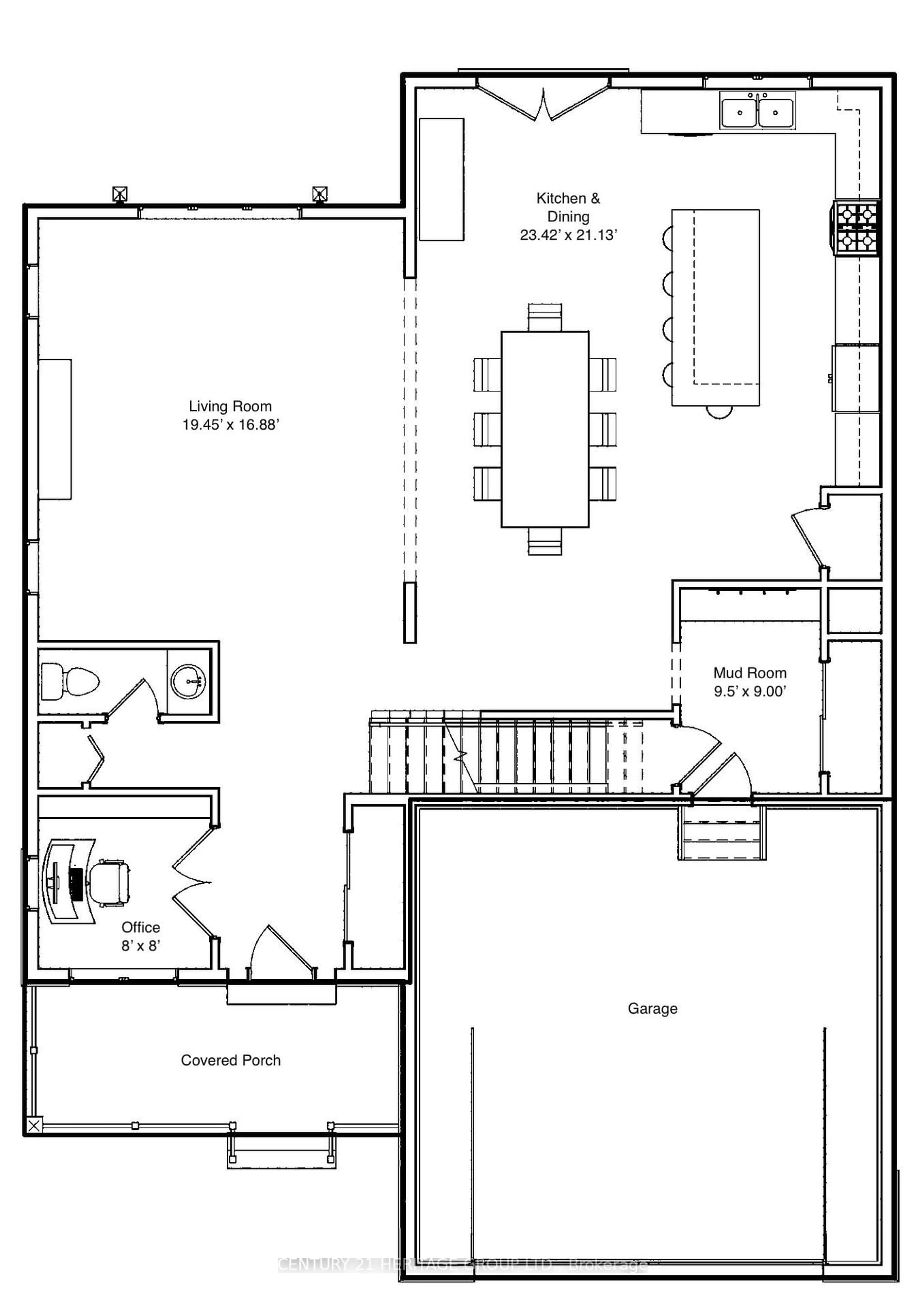 Floor plan for 153 Margaret St, Essa Ontario L0M 1B0