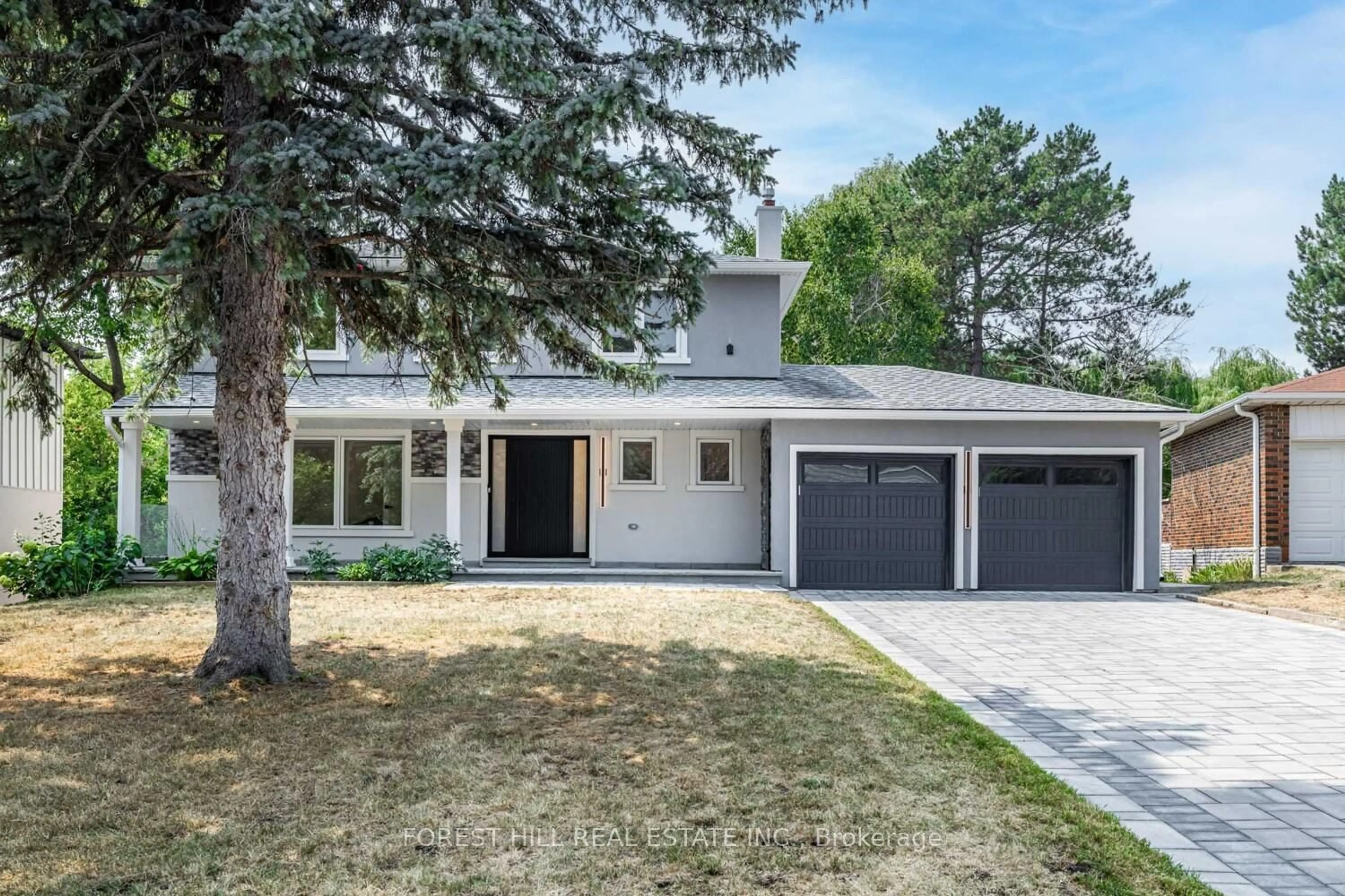 Home with brick exterior material, street for 43 Thorny Brae Dr, Markham Ontario L3T 3G5