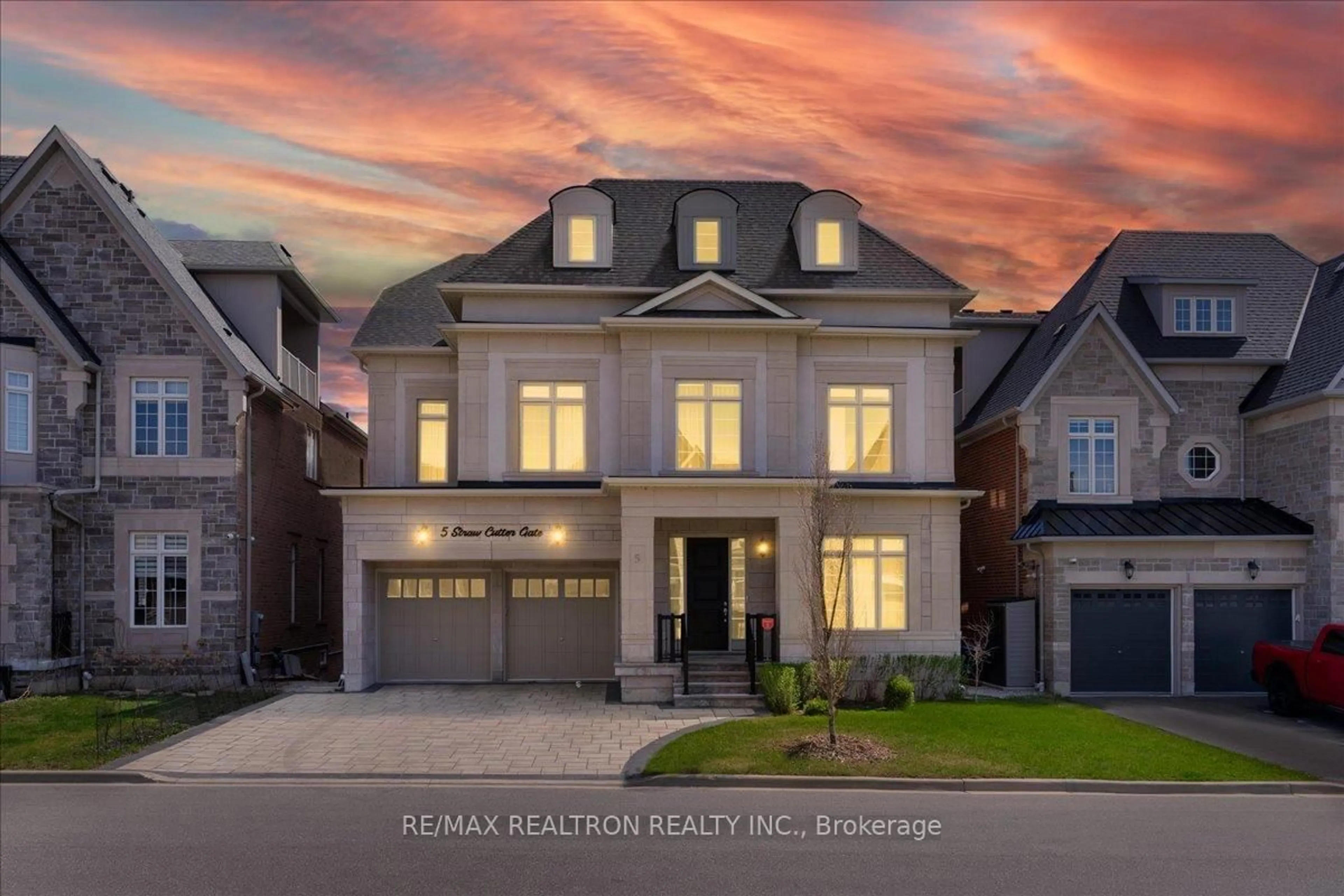 Home with brick exterior material, street for 5 Straw Cutter Gate, Vaughan Ontario L6A 4Y5