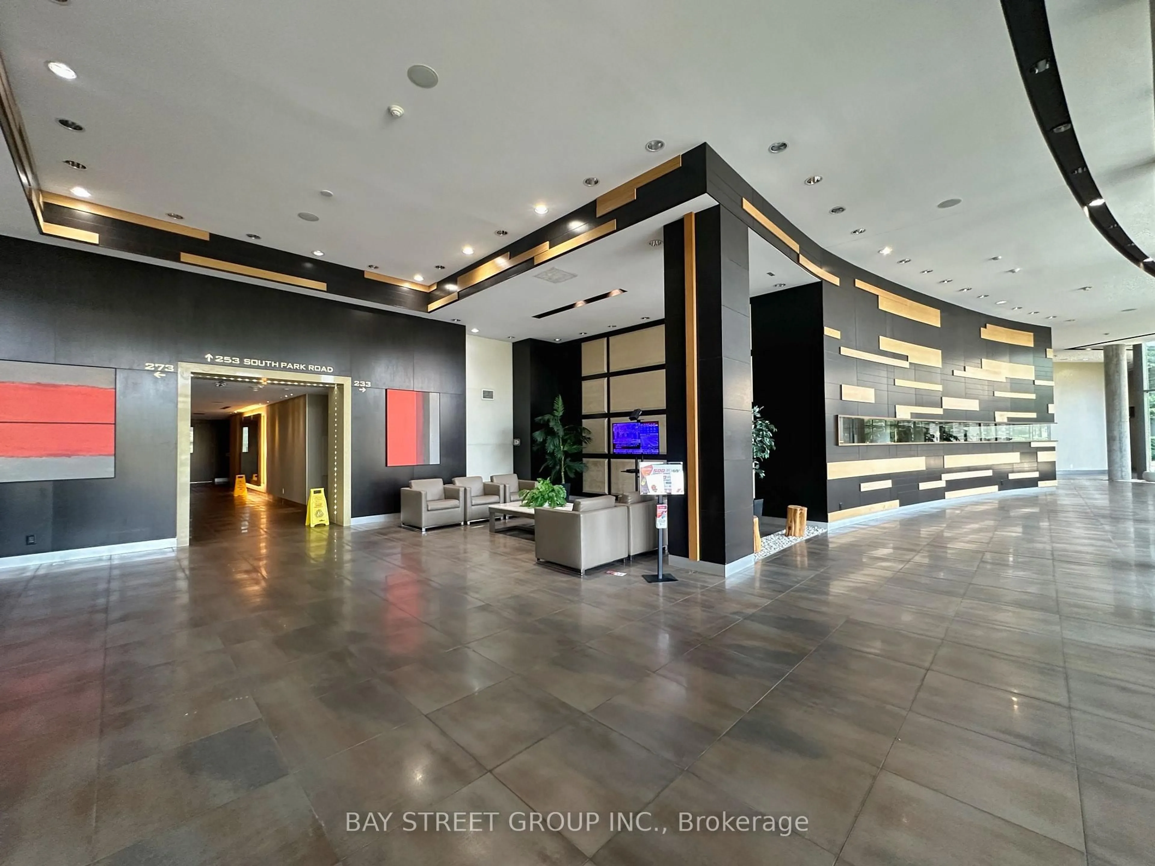 Lobby for 233 South Park Rd #207, Markham Ontario L3T 0B4