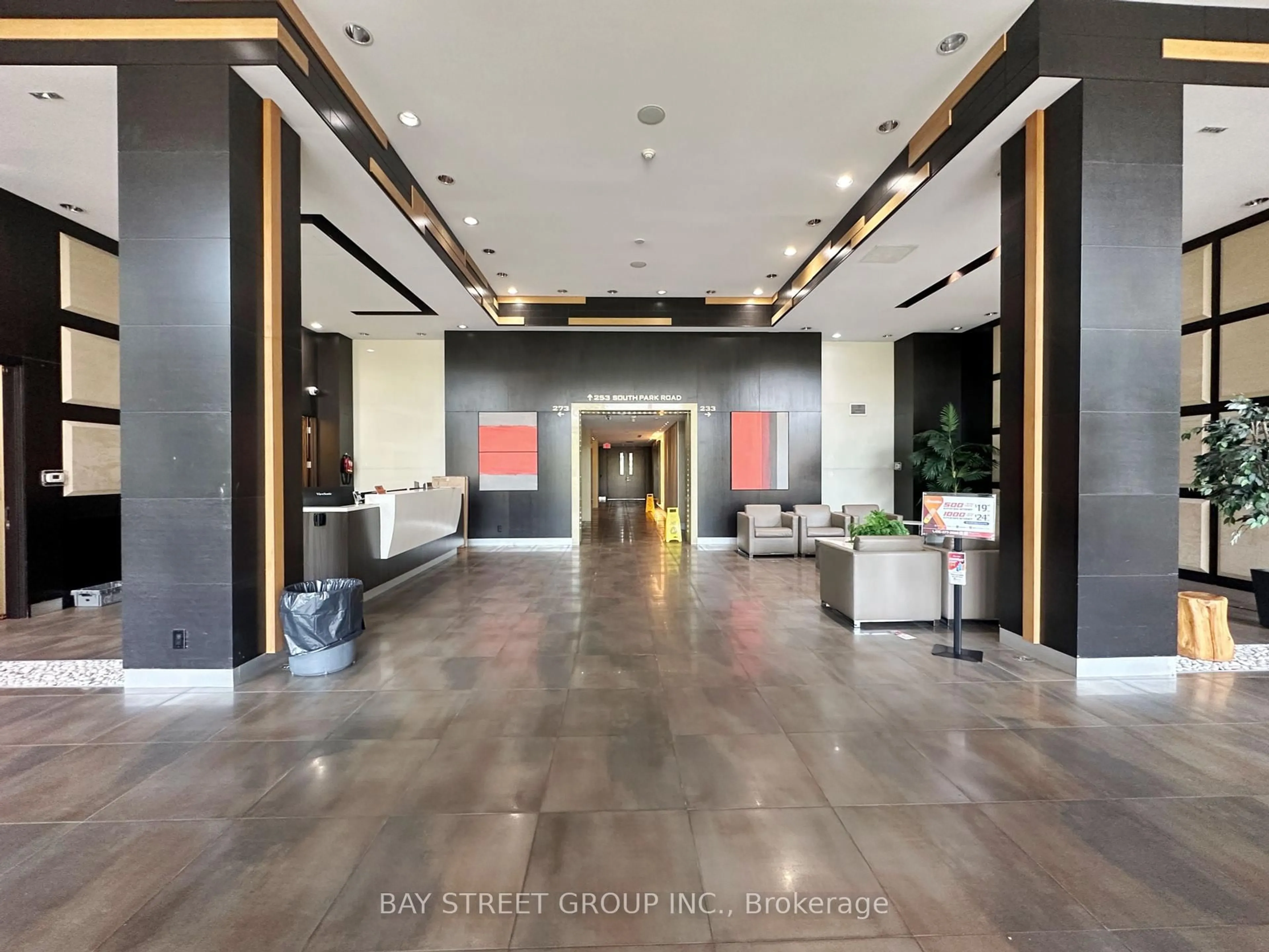Lobby for 233 South Park Rd #207, Markham Ontario L3T 0B4