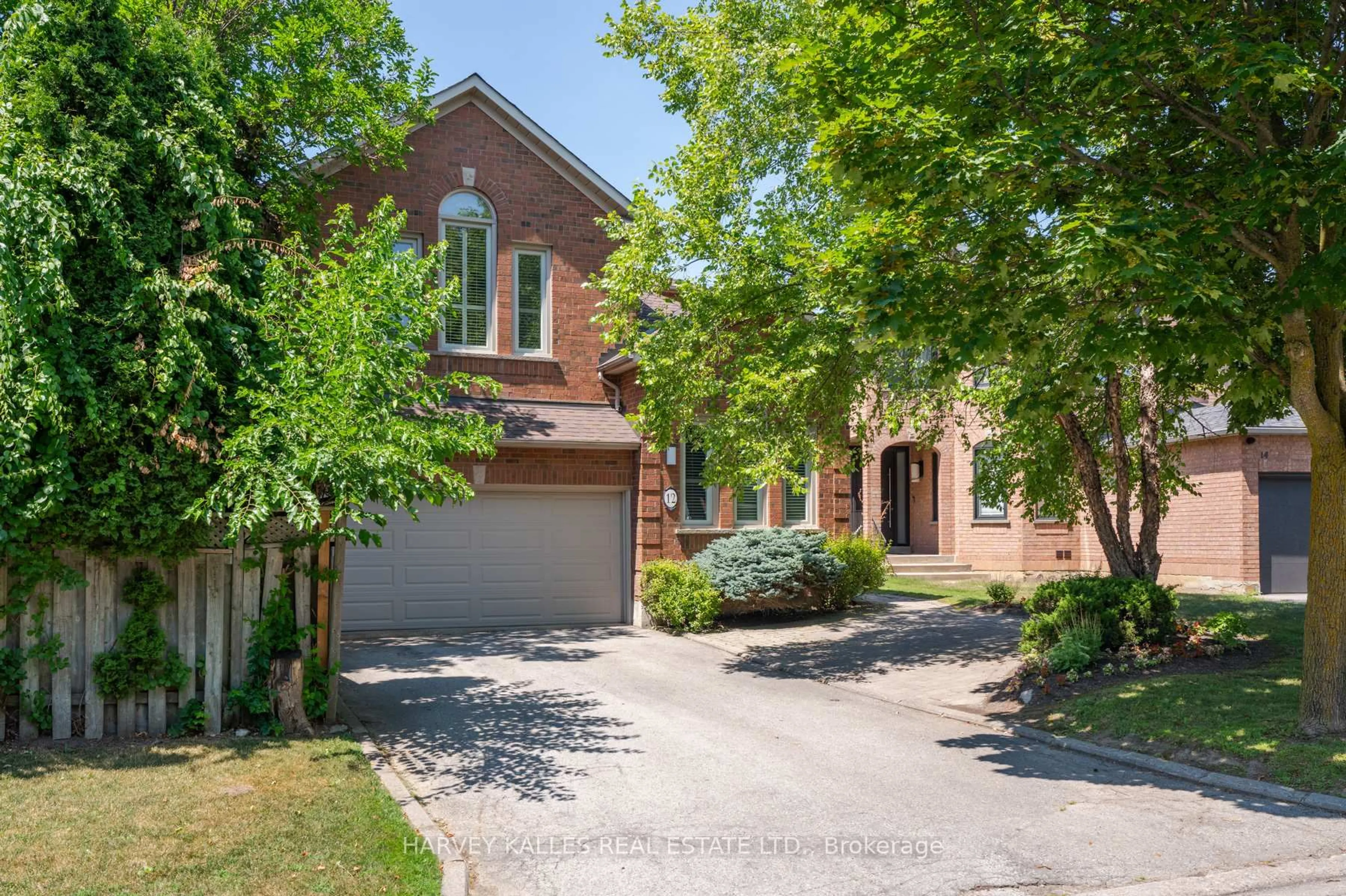 Home with brick exterior material, street for 12 Alta Vista Crt, Vaughan Ontario L4J 7T6