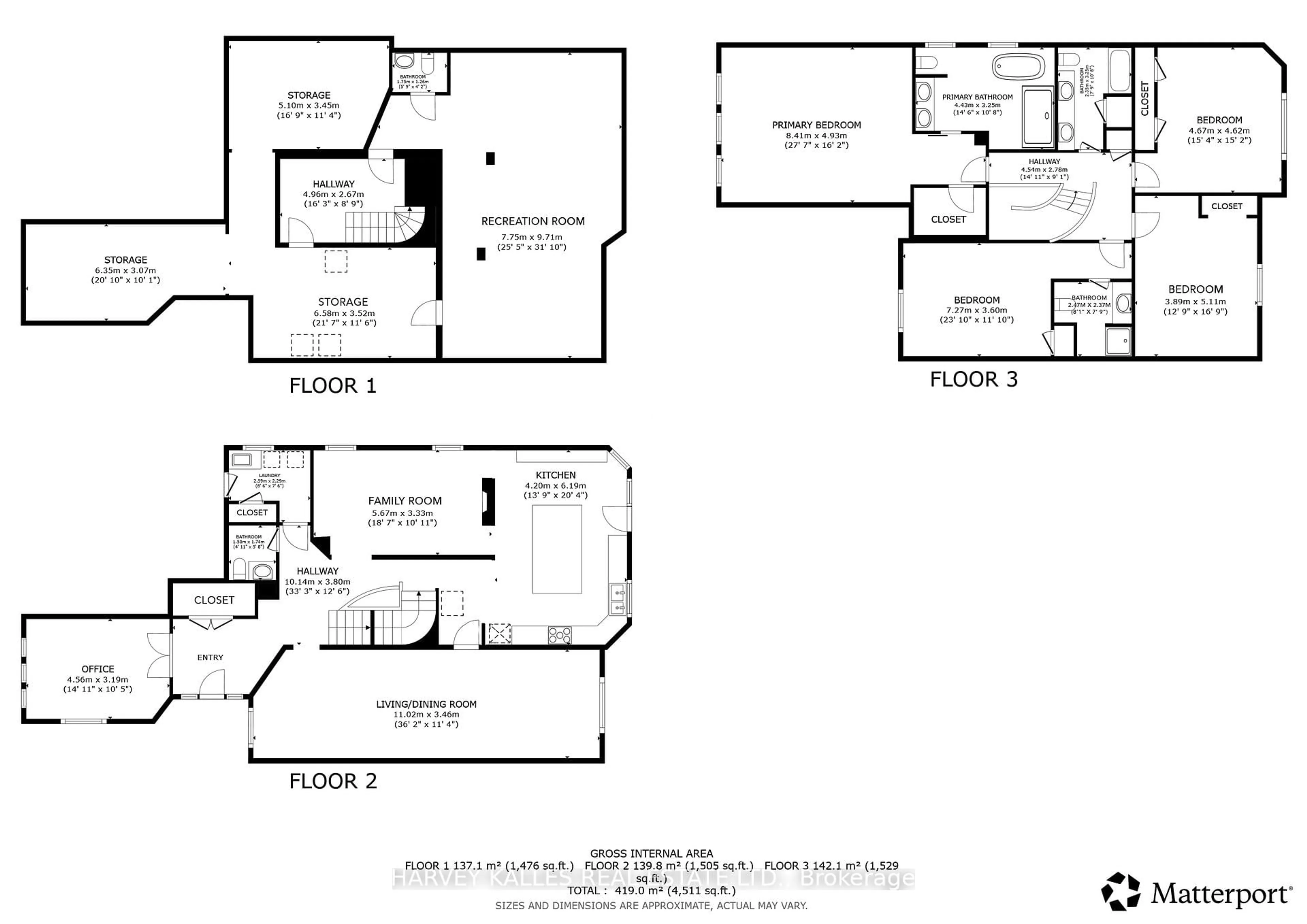 Floor plan for 12 Alta Vista Crt, Vaughan Ontario L4J 7T6