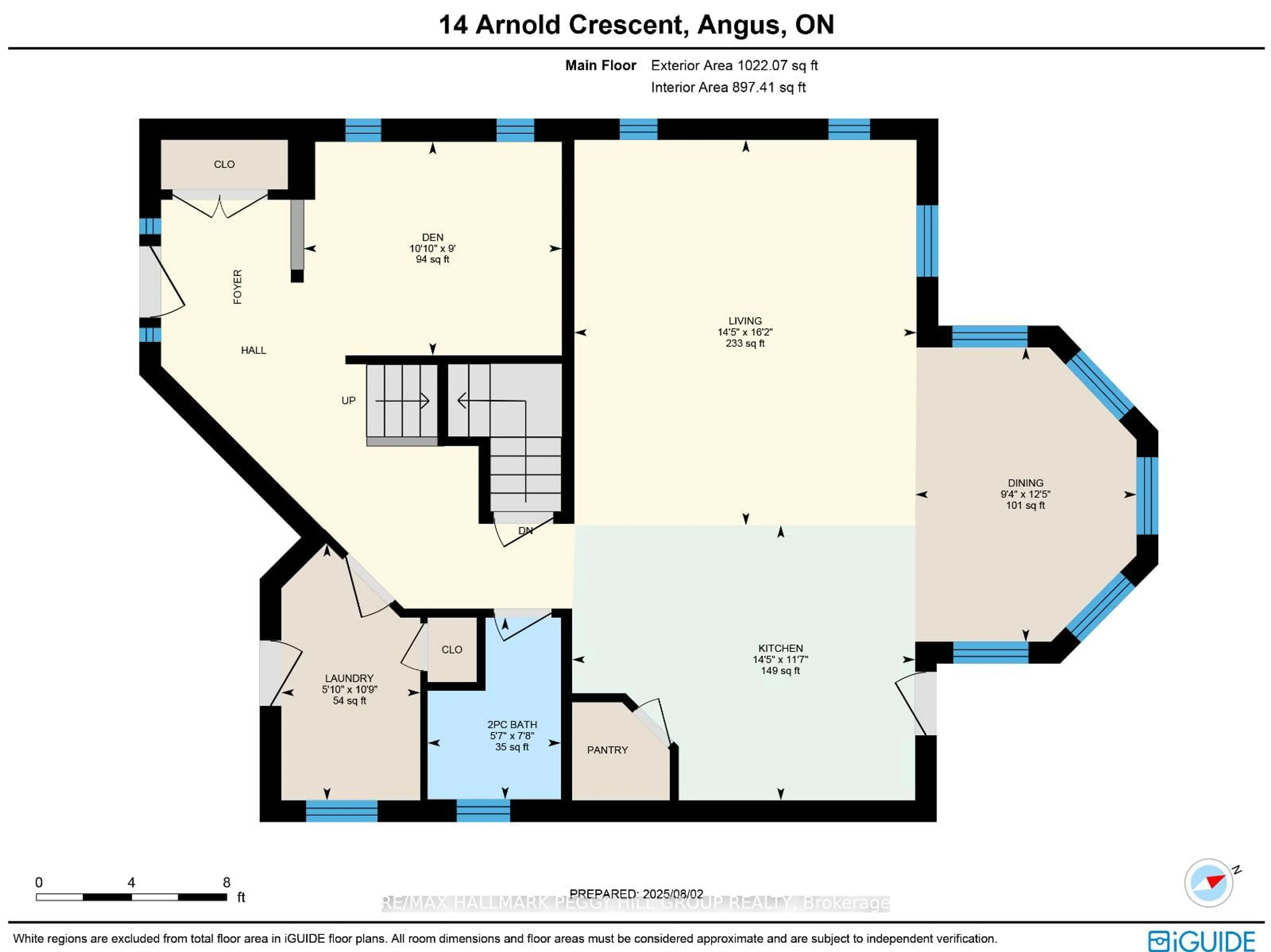 Floor plan for 14 Arnold Cres, Essa Ontario L3W 0P9