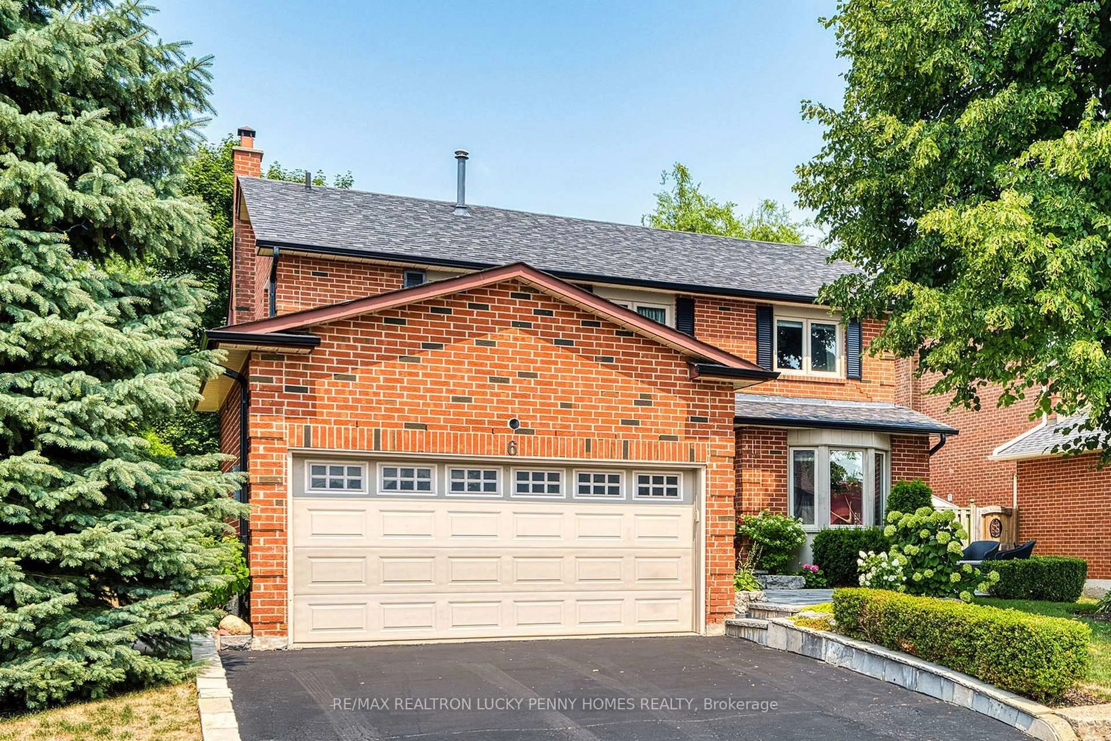 Home with brick exterior material, street for 6 Larkin Ave, Markham Ontario L3P 4R2