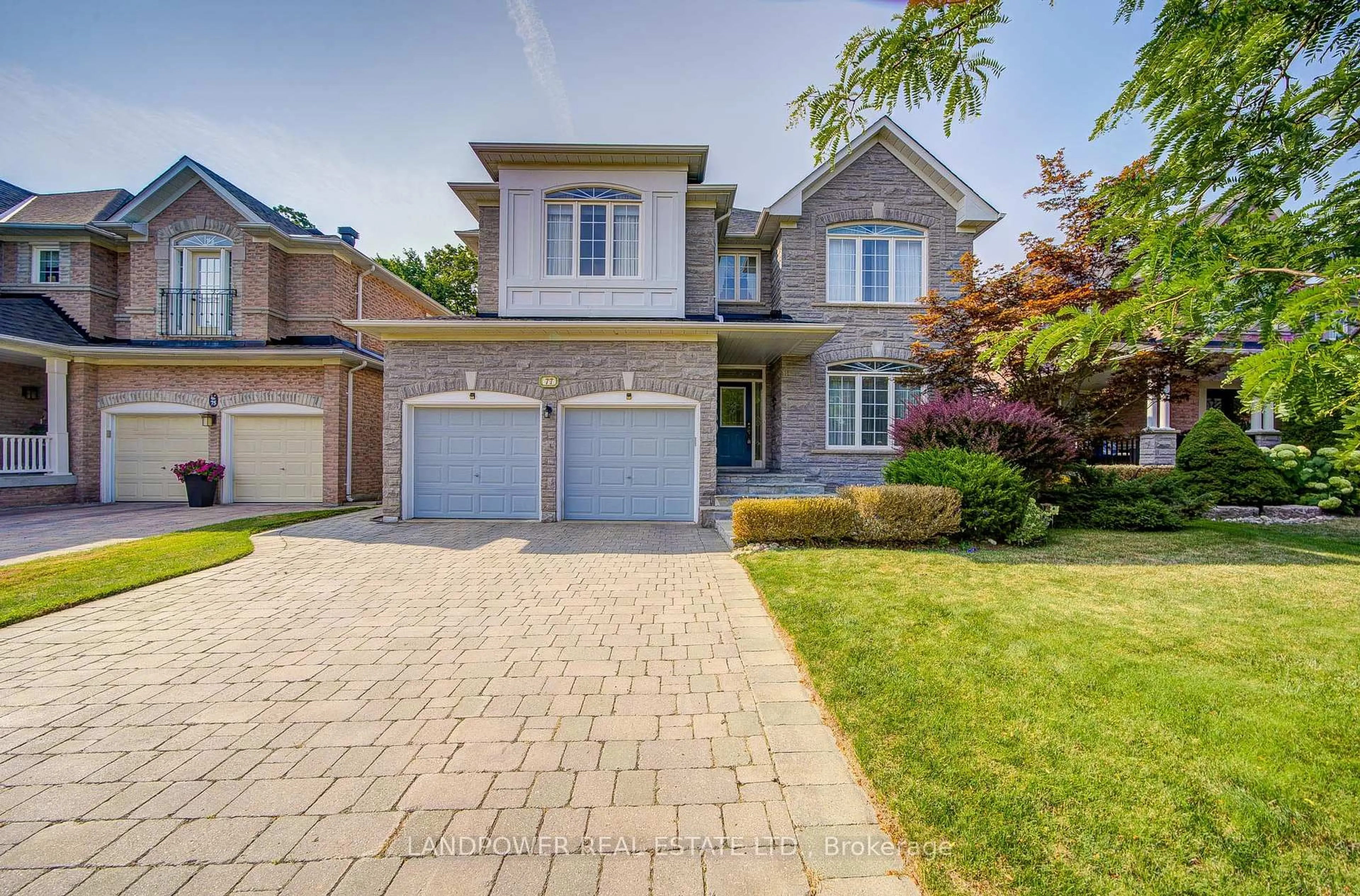 Home with brick exterior material, street for 77 Burndenford Cres, Markham Ontario L3P 7S9