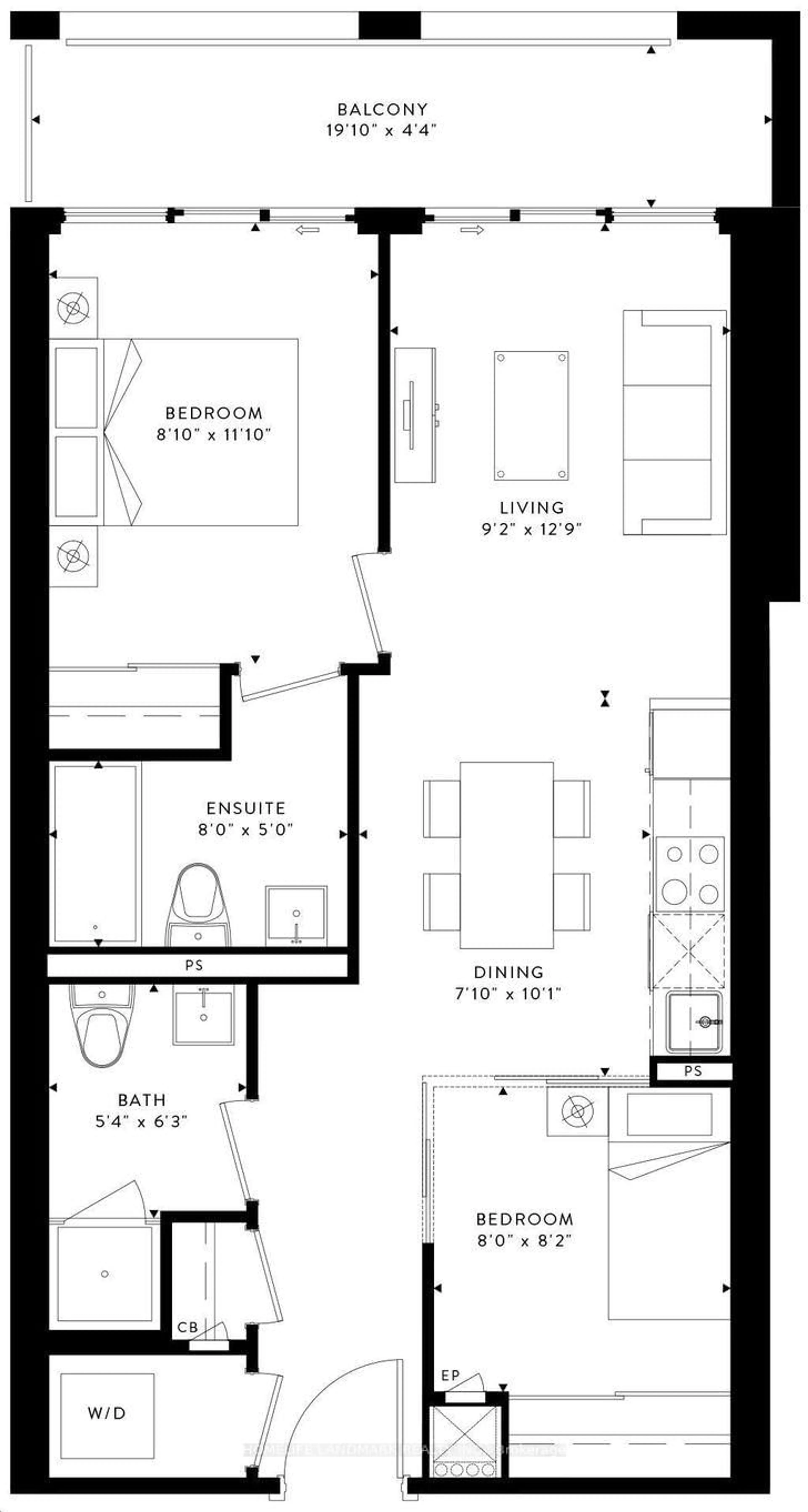 Floor plan for 7890 Jane St #4509, Vaughan Ontario L4K 0K9