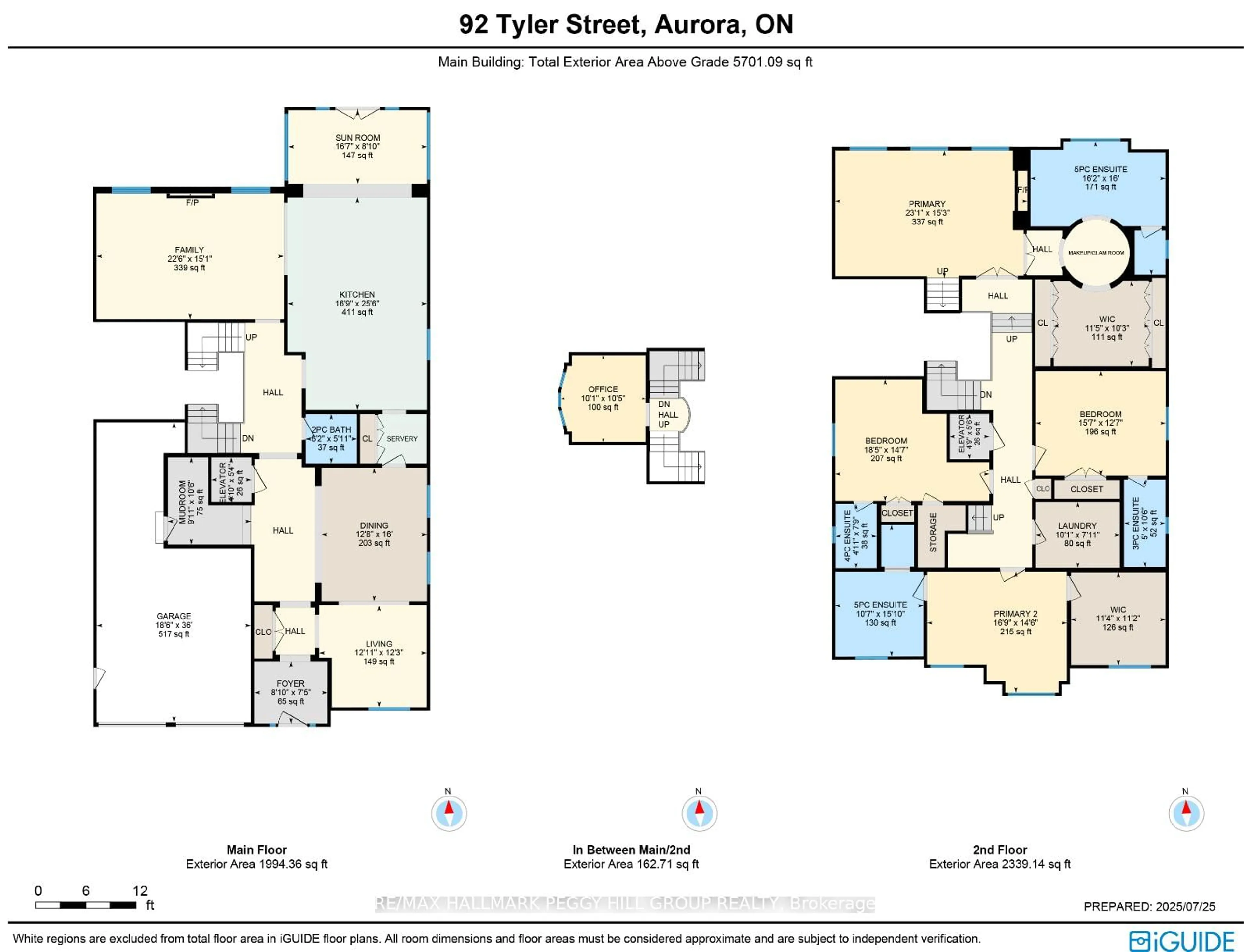 Floor plan for 92 Tyler St, Aurora Ontario L4G 2N3