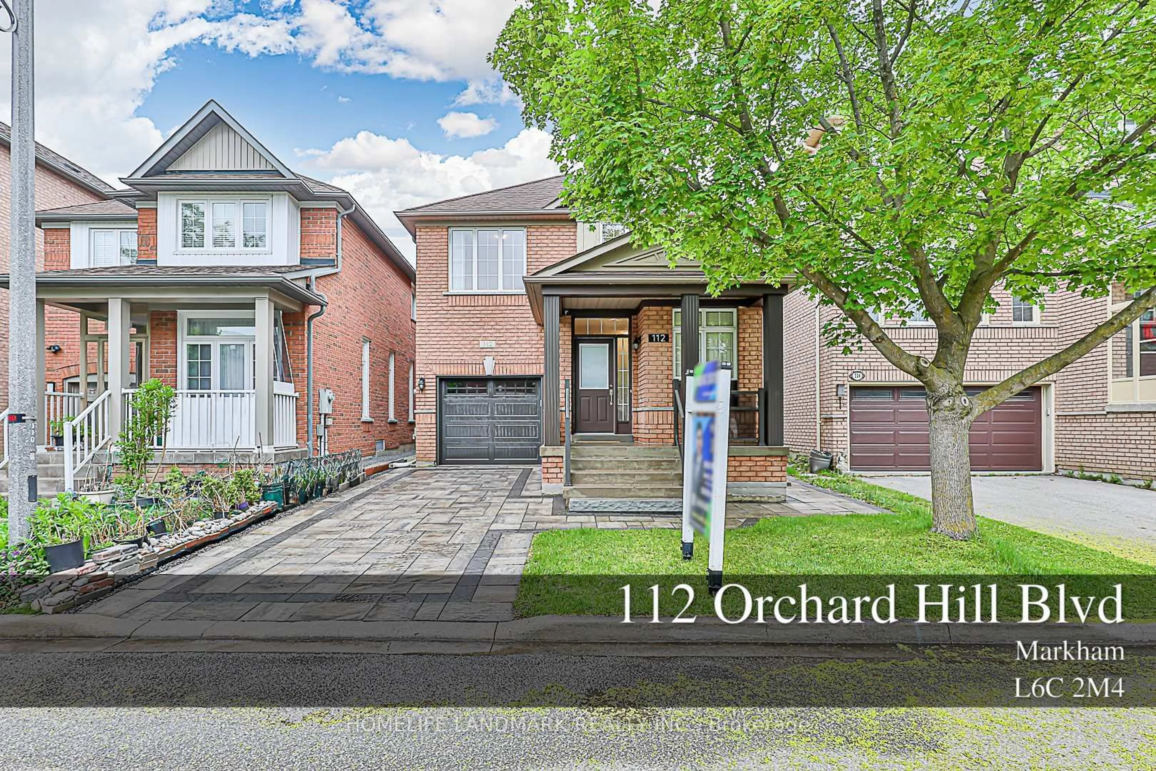Home with brick exterior material, street for 112 Orchard Hill Blvd, Markham Ontario L6C 2M4