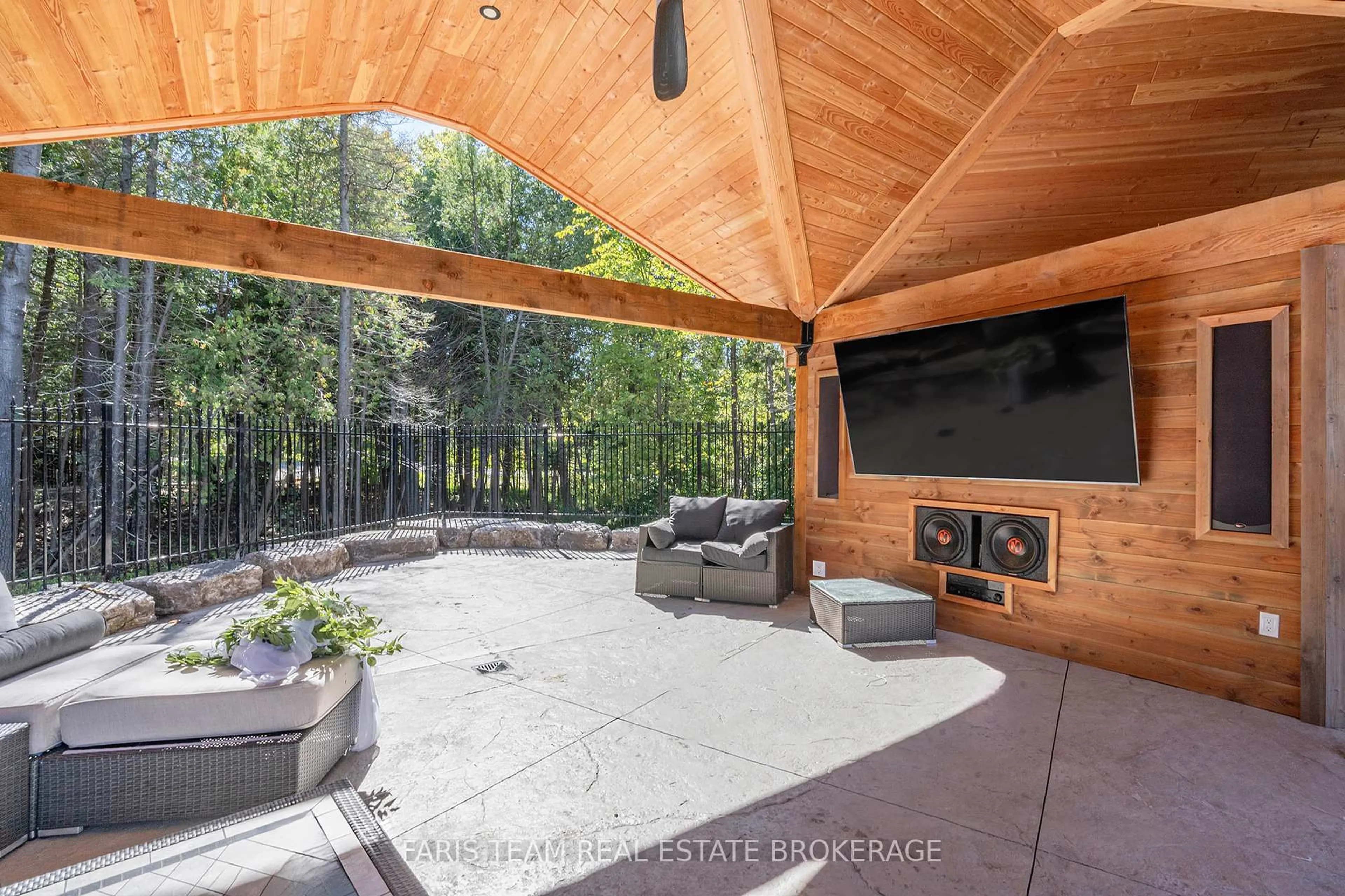 Patio, forest/trees view for 2642 5th Line, Innisfil Ontario L0L 1K0